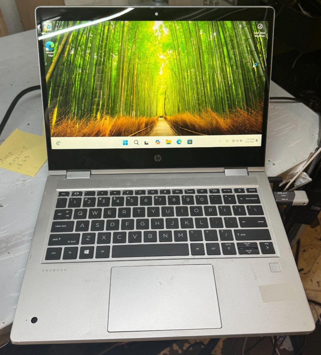 HP ProBook x360 435 G7 AMD Ryzen 7 4700U 256GB SSD 8GB RAM Laptop For Parts#5286