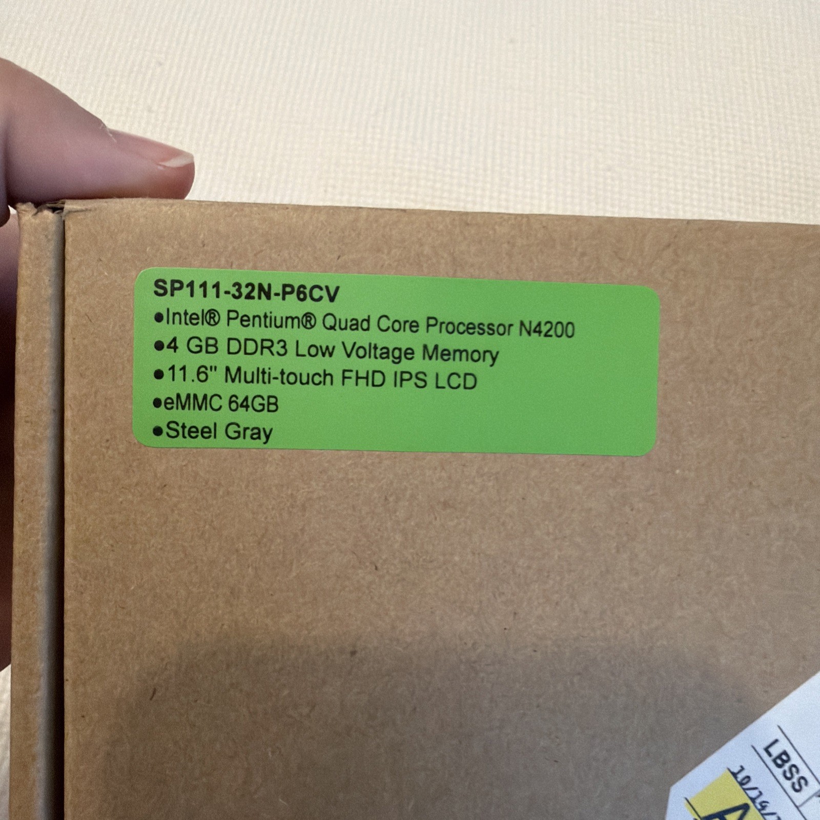 Acer SP111-32N-P6CV Spin 1 11.6” Multi-Touch FHD IPS LCD 64GB Steel Gray In Box