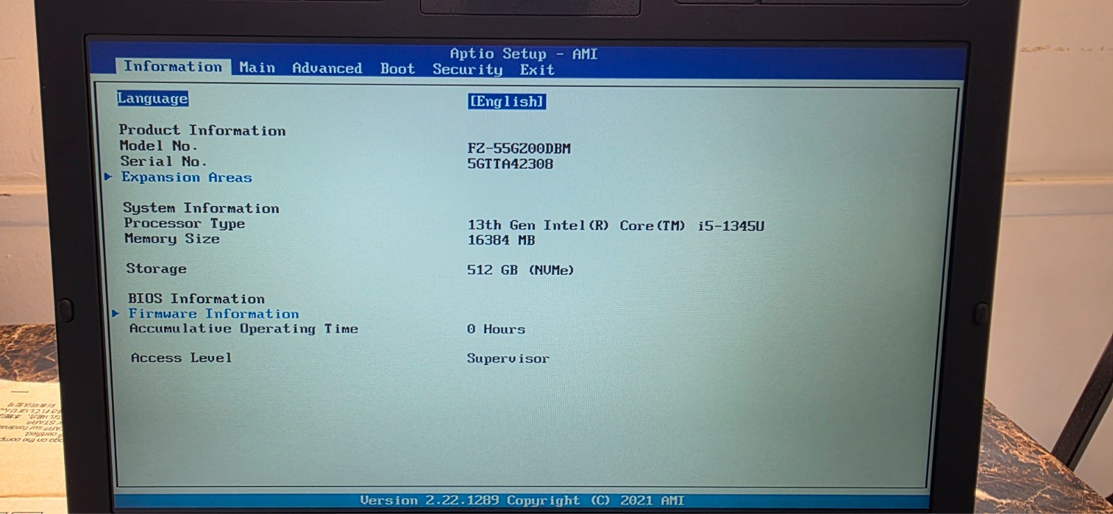 Panasonic Toughbook FZ-55 14″ Intel Core i5 – FZ-55gz00dbm- Windows 11 Pro – NEW