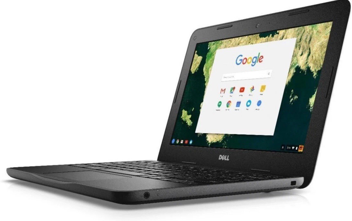 Dell Chromebook 11 (16GB SSD, Intel Celeron N3060 X2, 1.6GHz, 4GB) Laptop – Bl