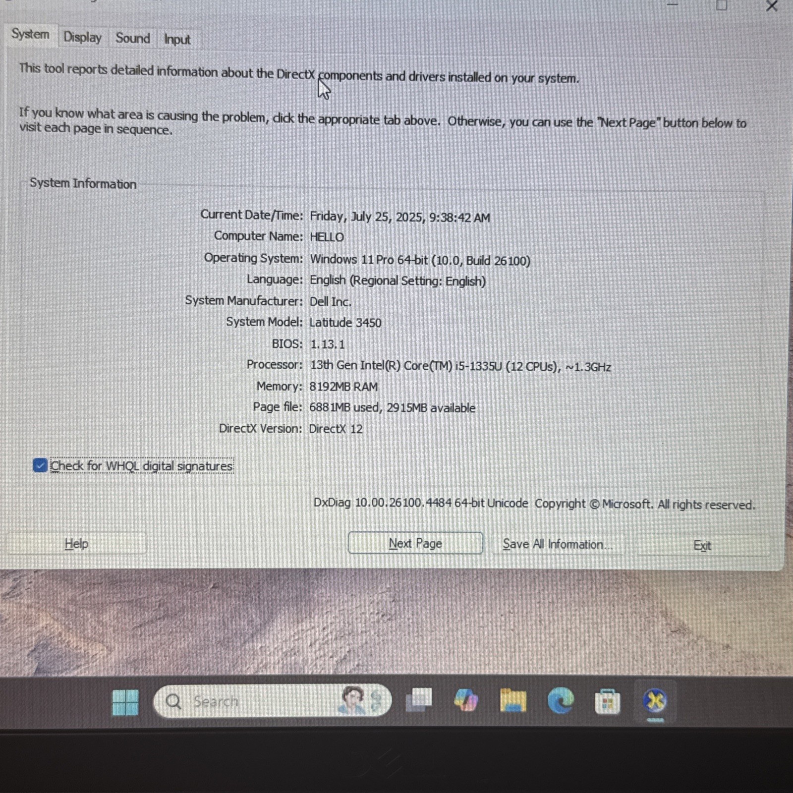 Dell Latitude 3450 14″ 13th Gen Intel® Core™ i5-1335U 1.30 GHz Laptop 8GB Ram