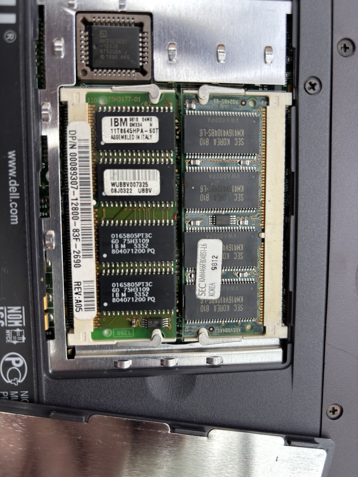 Dell Latitude CP M233ST, Boots to BIOS, Pentium 233MHz 128MB RAM, 3GB HDD, NO OS