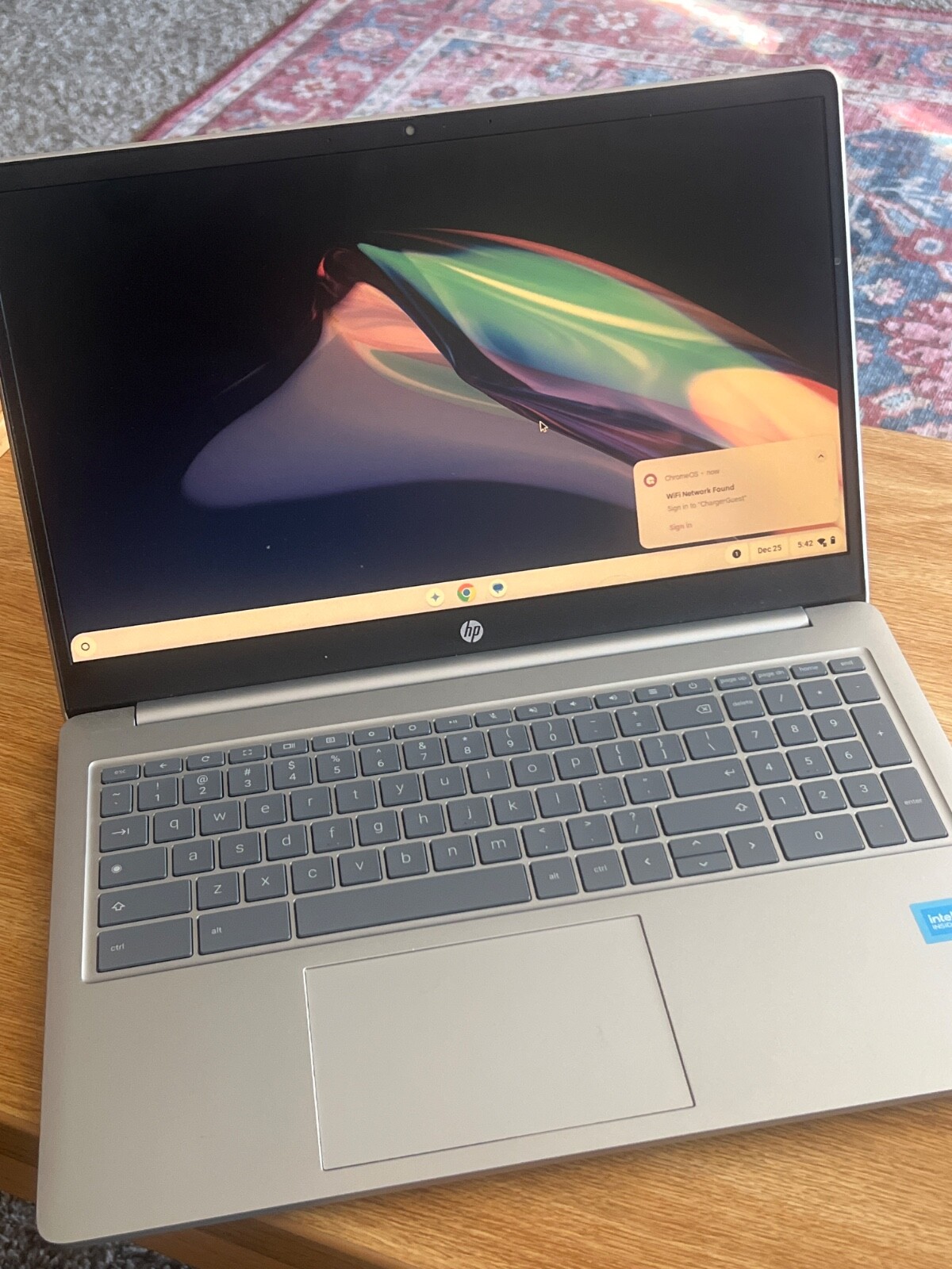 HP 15.6”ChromebookLaptop intel ProcessorN200 8GB memory 64GB eMMC Natural Silver