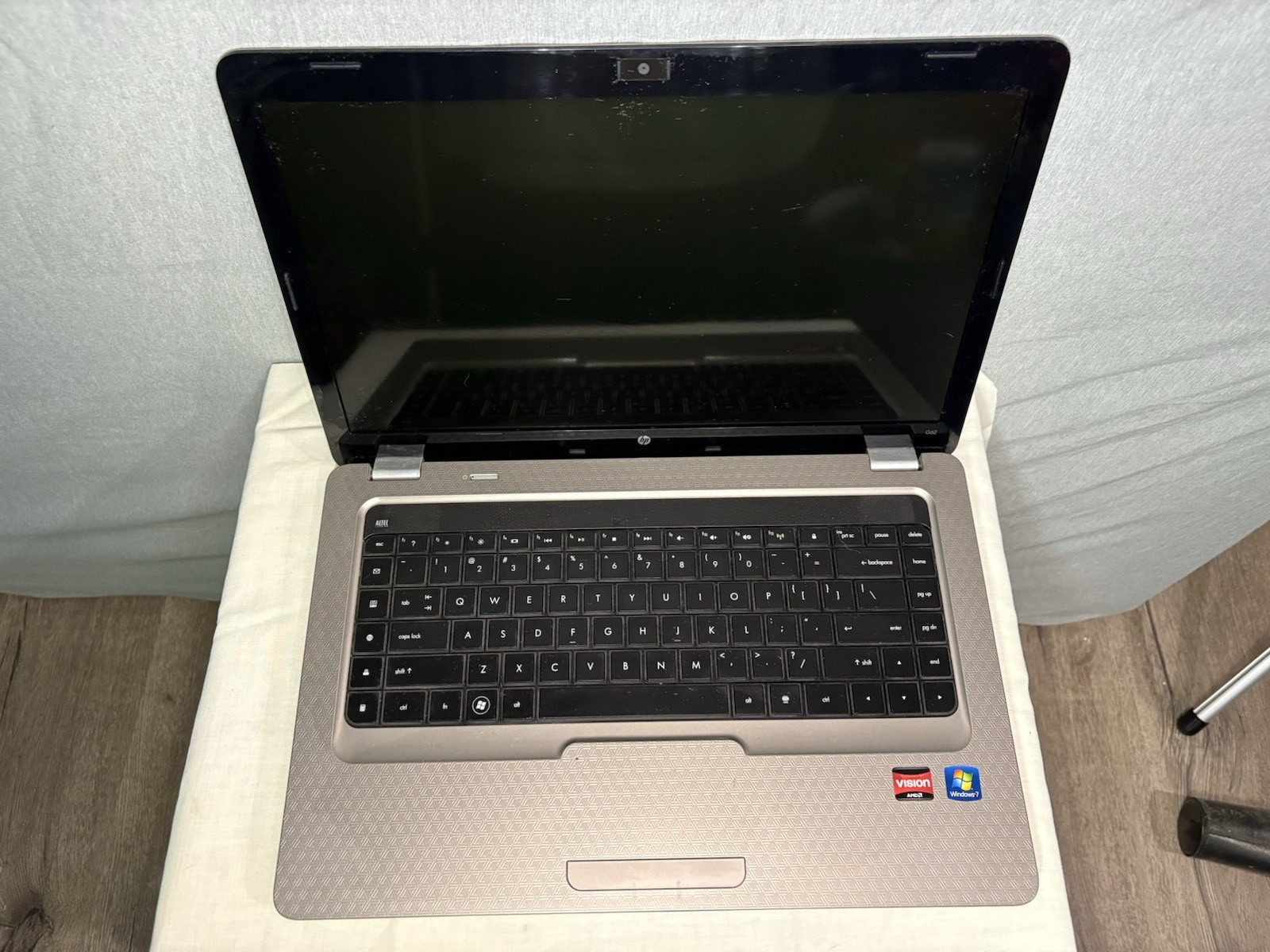 HP G62-355dx Laptop Non-working For Parts. Used. No Battery.