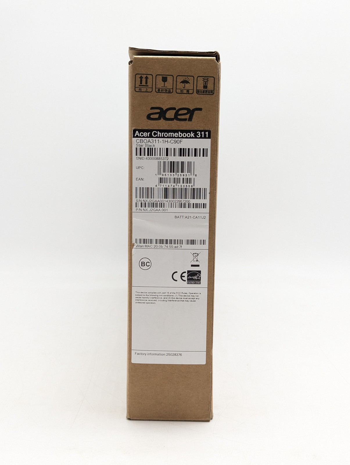 Acer Chromebook 311 11.6″ Intel Celeron N4500 4GB DDR4 64GB eMMC Chrome OS