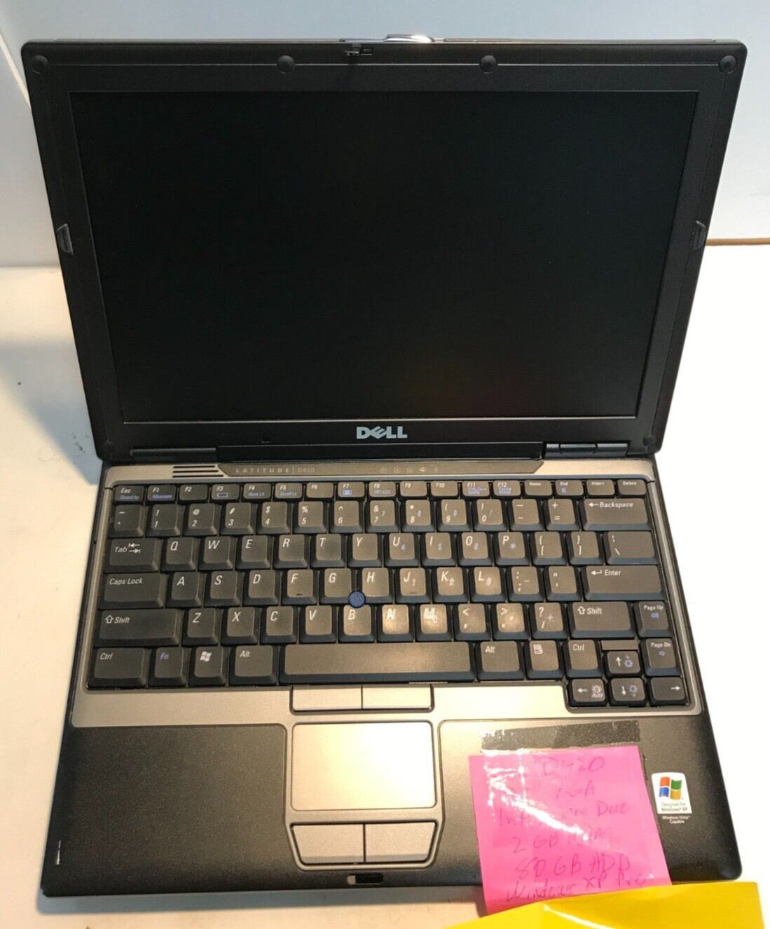 Dell Latitude D420 Retro Laptop Intel Core Duo 2 GB Ram 80GB HDD Windows 10 Pro