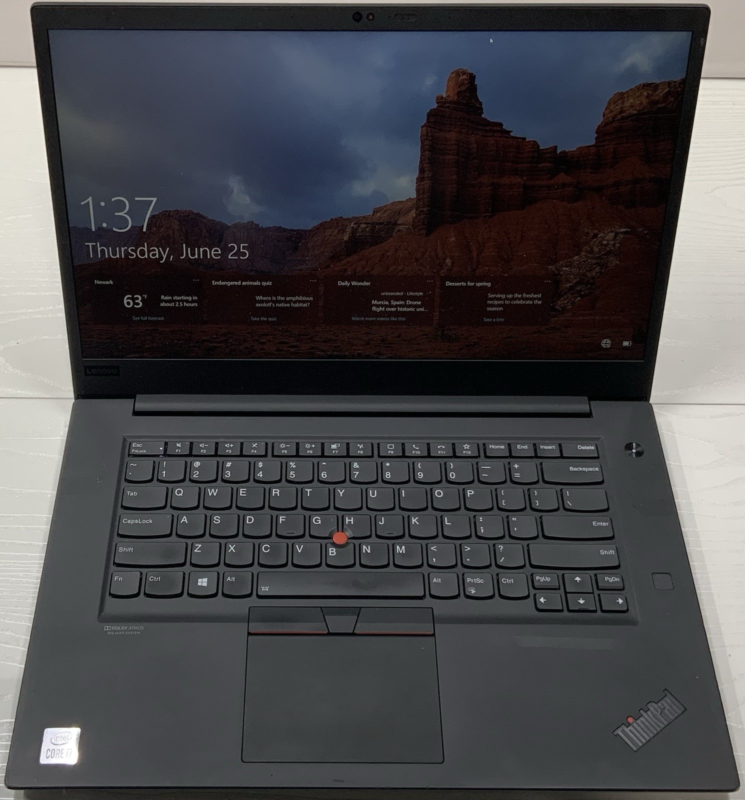 Lenovo ThinkPad P1 Gen 3 15.5″ i7-10750H, 512GB SSD, 32GB RAM, Quadro T2000