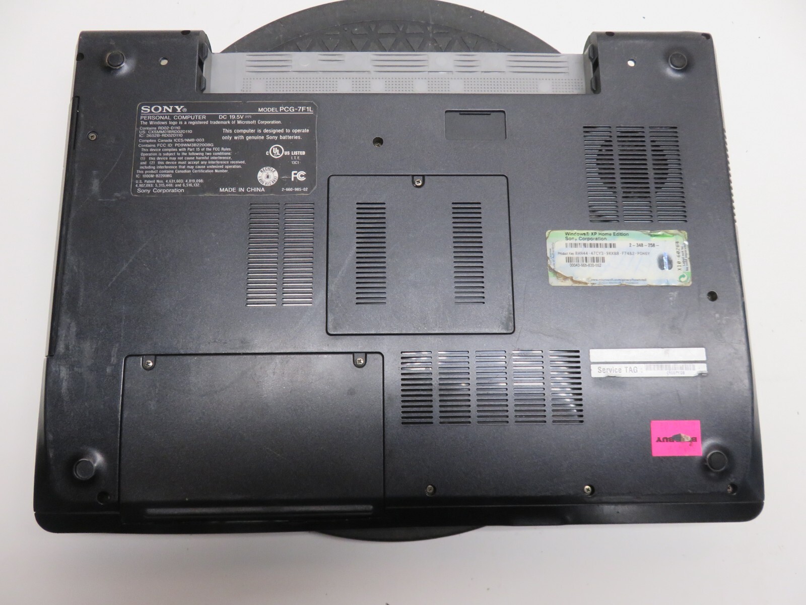 Sony VGN-FJ170 PCG-7F1L Laptop Intel Centrino – Parts/Repair