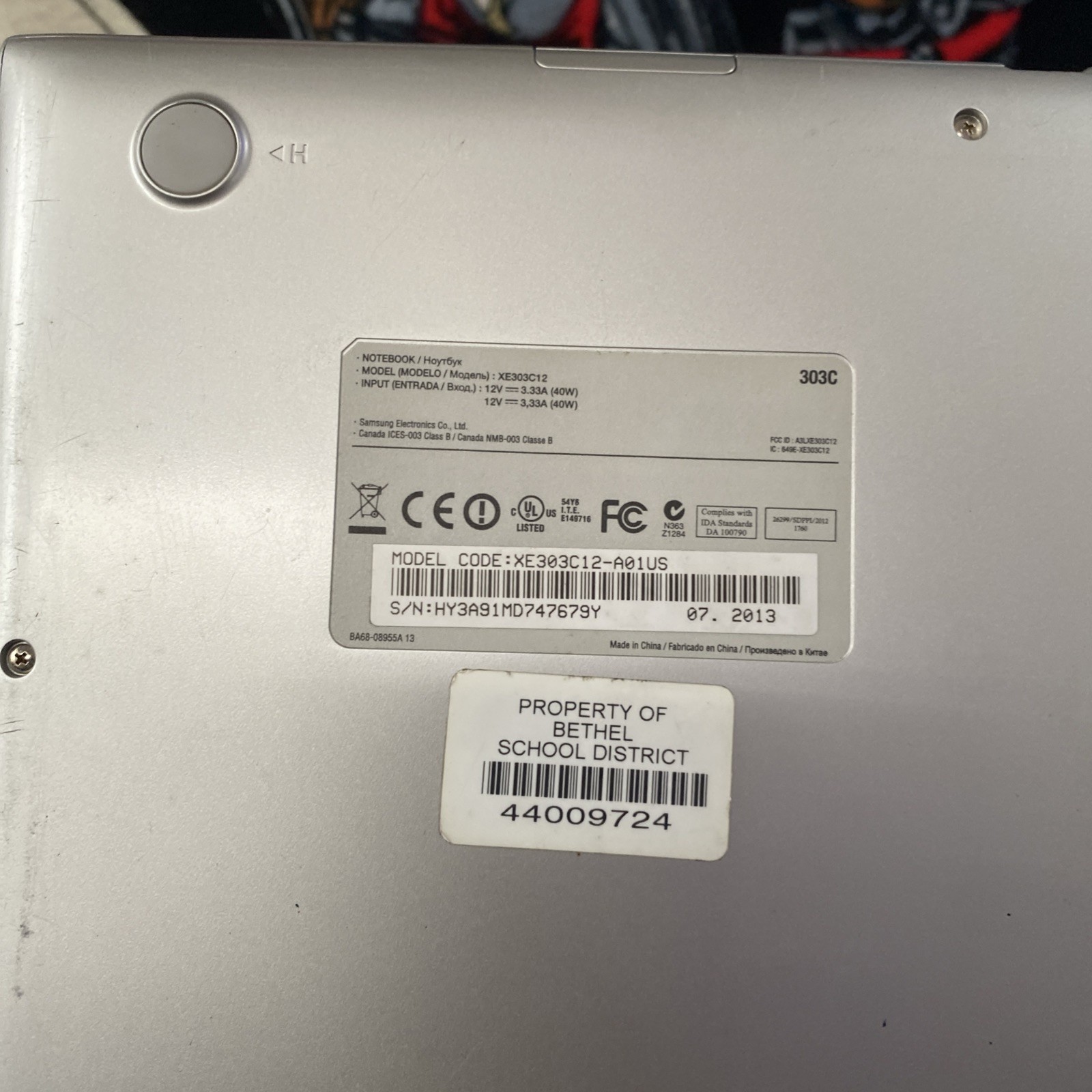 Lot 5x Samsung Dell Chromebook XE303C12 School Surplus Untested No power Supply