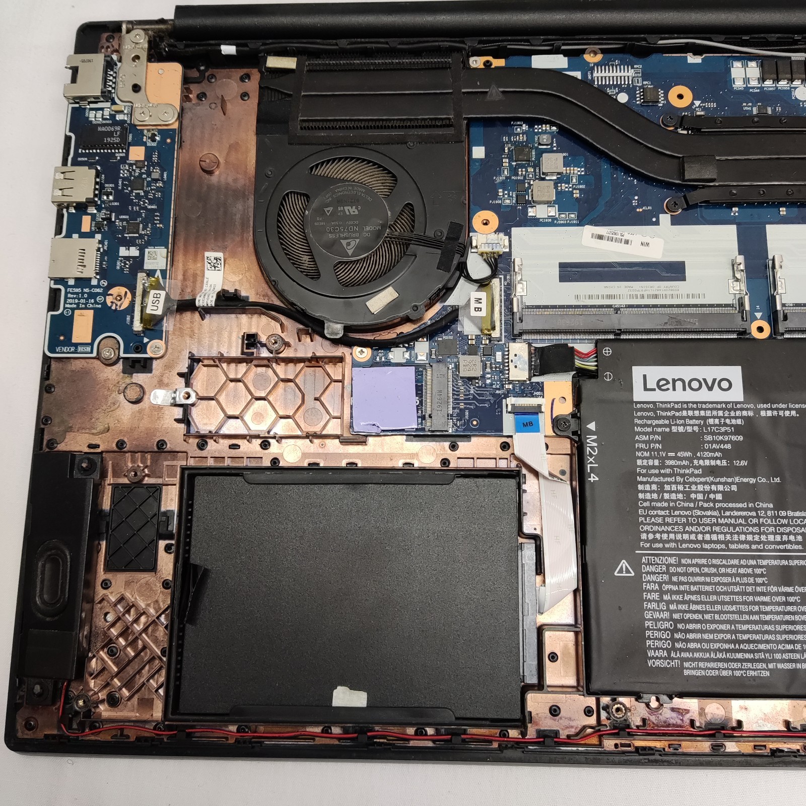 LENOVO THINKPAD E595 AMD RYZEN 7 COMPUTER LAPTOP MISSING PARTS SPARE & REPAIR