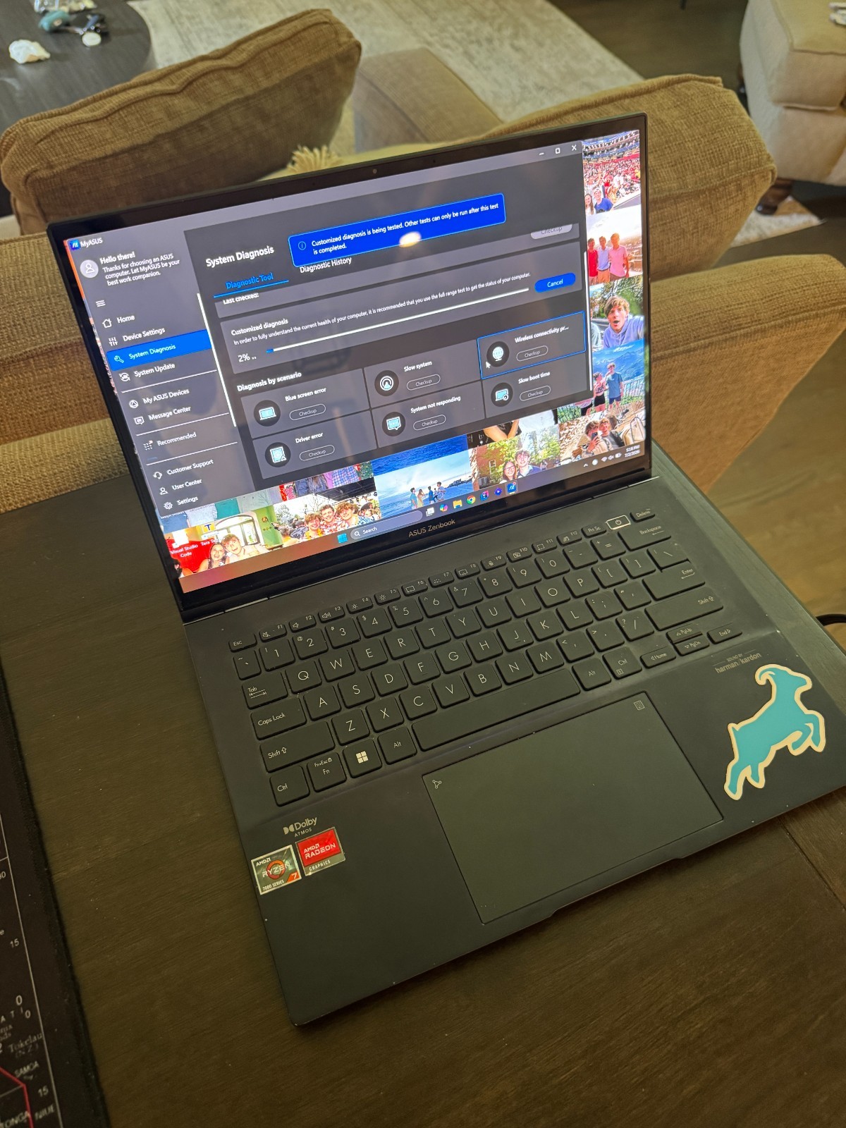 ASUS Zenbook 14 UM3402YA Touch Laptop Ryzen 7 7730U 16GB RAM 512GB SSD