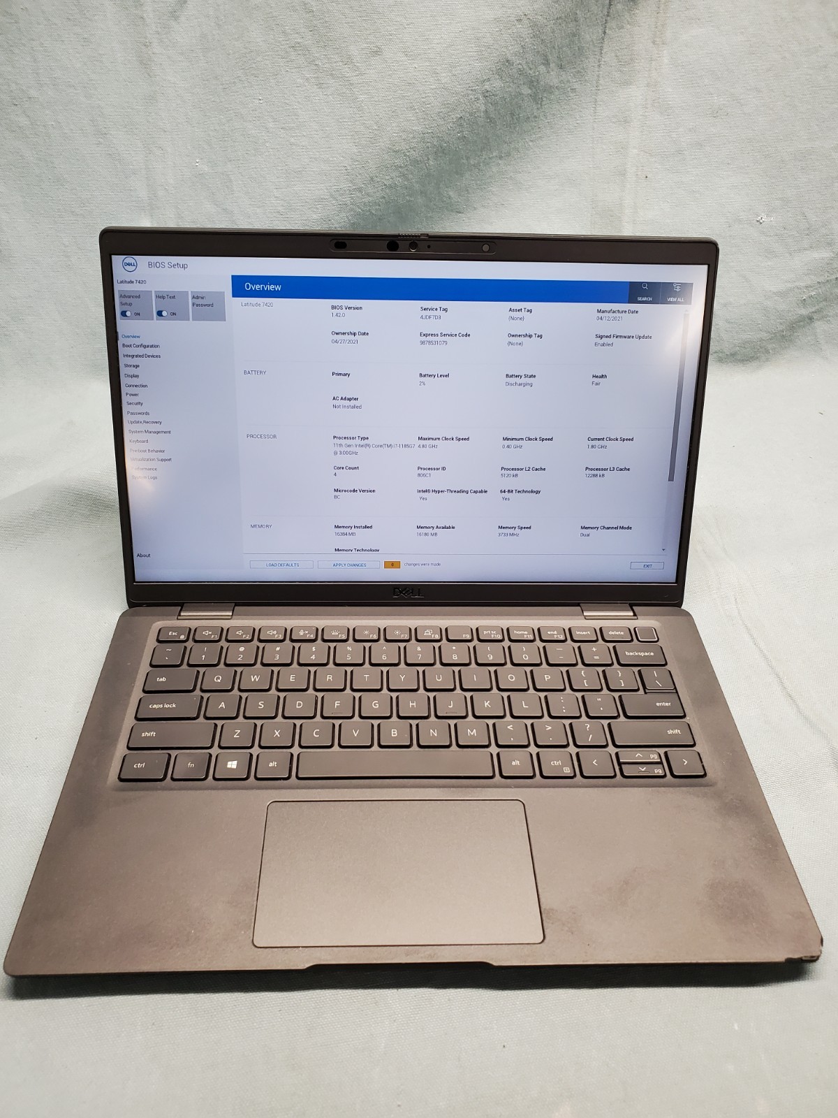Dell Latitude 7420 i7 1185G7 3.00GHz/ 16GB/ 512GB SSD/ 1920×1080 #2656