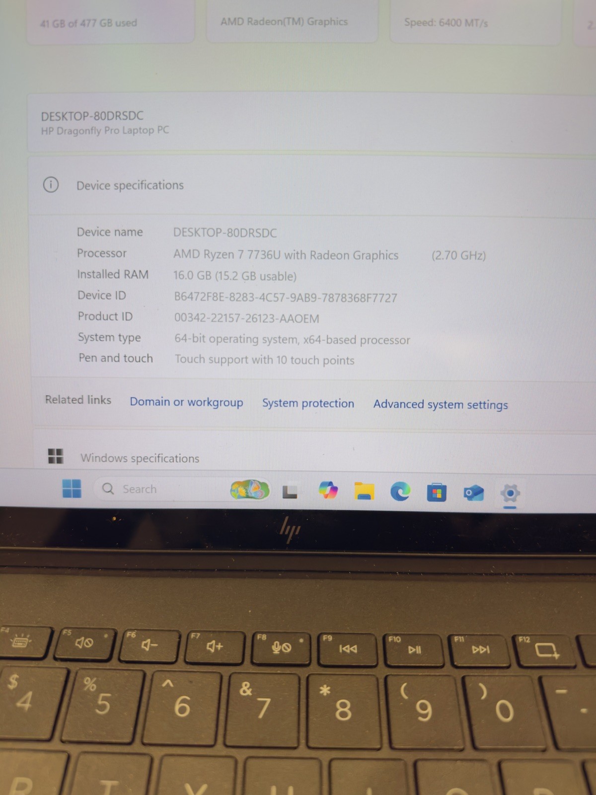HP Dragonfly Pro One 14.0″ AMD Ryzen 7 7736U 16GB 512GB SSD Windows 11 Home
