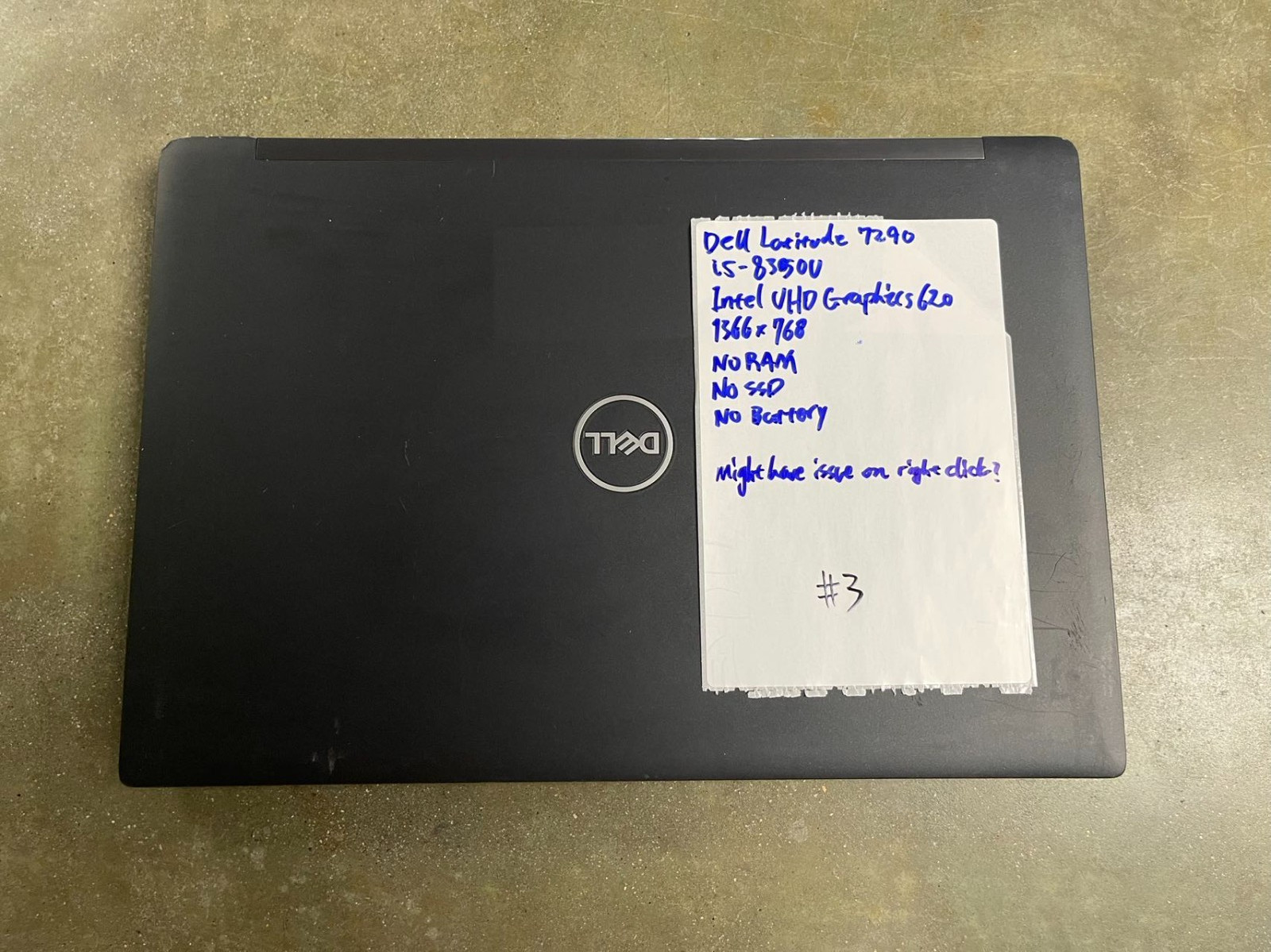 LOTX3 Dell Latitude 7290 12.5″ i5-8350U Laptop MOTHERBOARD SCREEN KEYBOARD