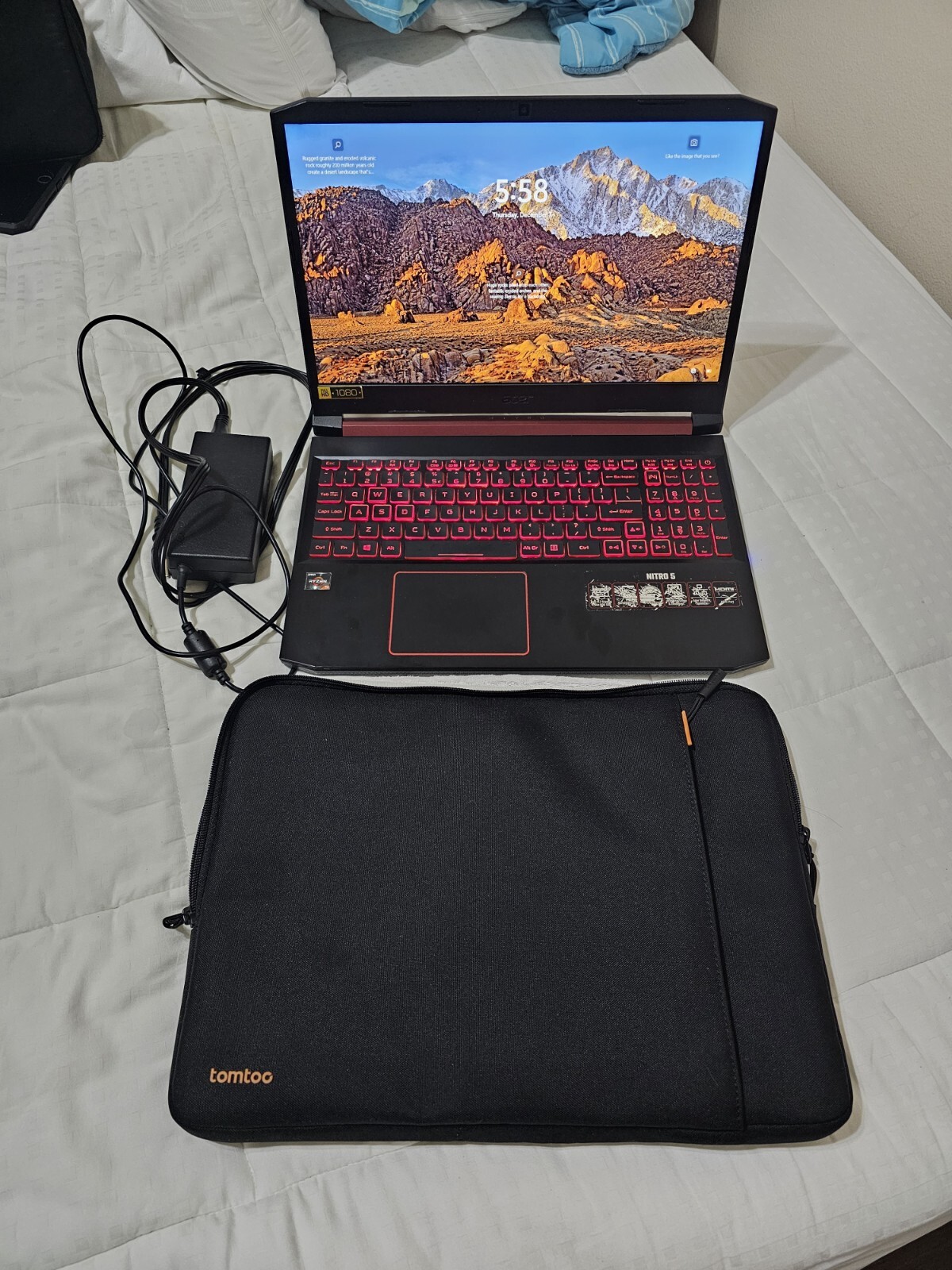 Acer Nitro 5 15.6″ GTX 1650 AMD Ryzen 5 3550h Quad Core Gaming Laptop PC 265GB