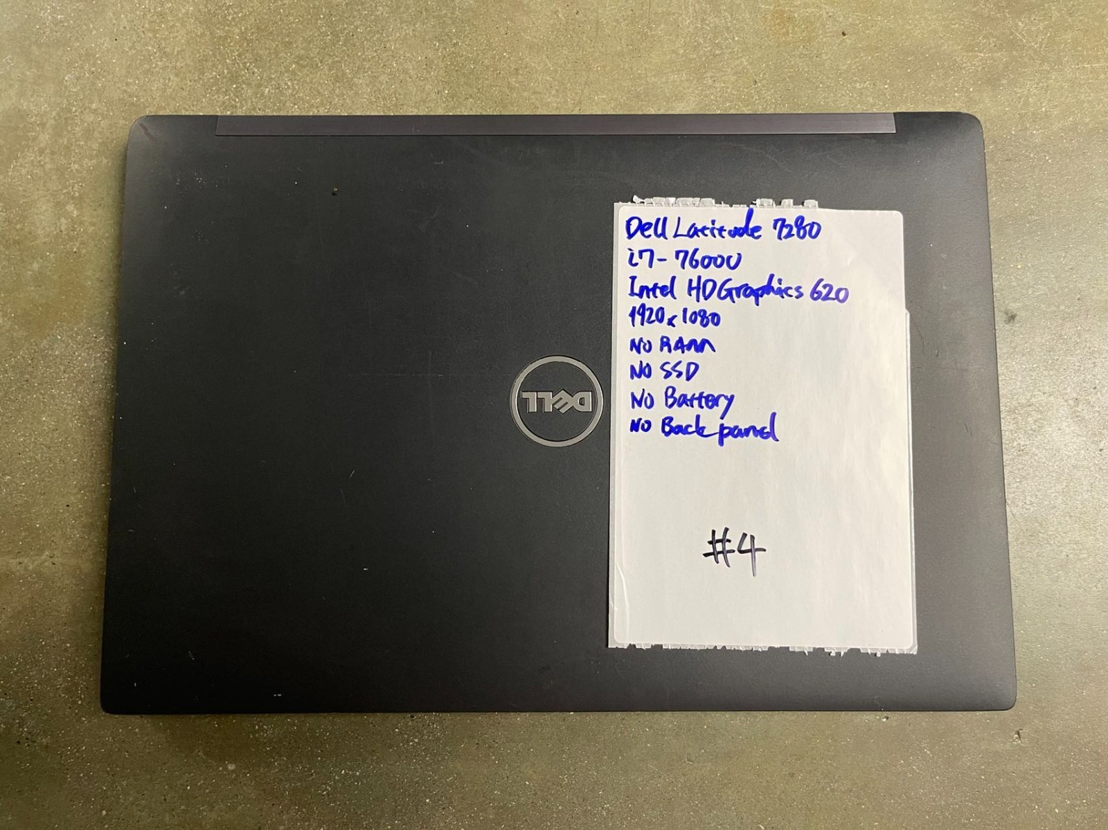 LOTX4 Dell Laptop Latitude 7280 Touchscreen 12.5″ i7-7600U MOTHERBOARD KEYBOARD