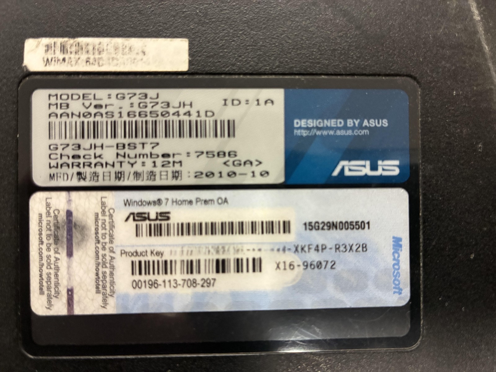 ASUS ROG G73JH-BST7 17.3″ Gaming Laptop i7-740QM 6GB RAM Radeon HD 5870 –