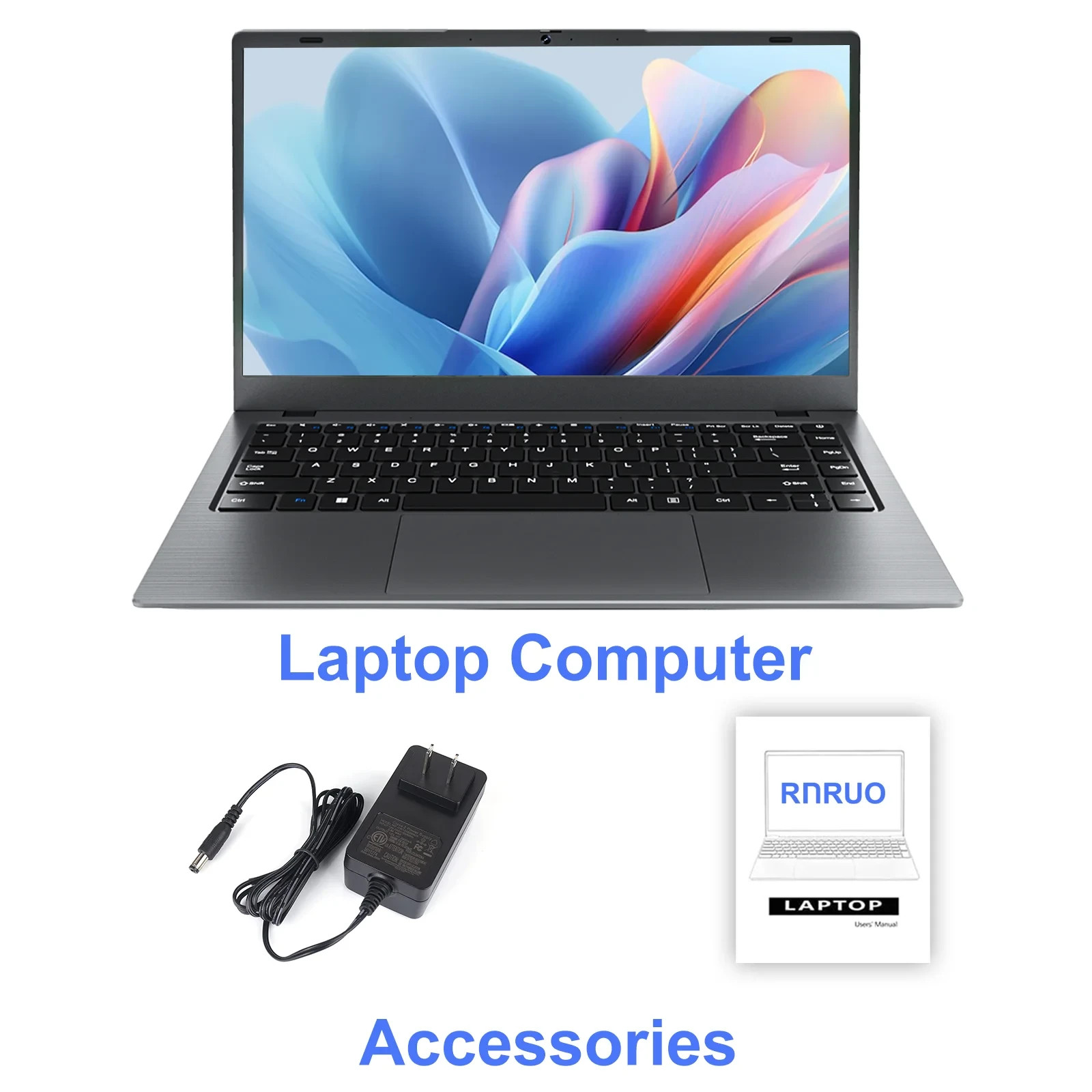 RNRUO 14 inch Windows 11 Laptops New Intel Celeron N4020 Up to 2.6Ghz 8GB RAM 25