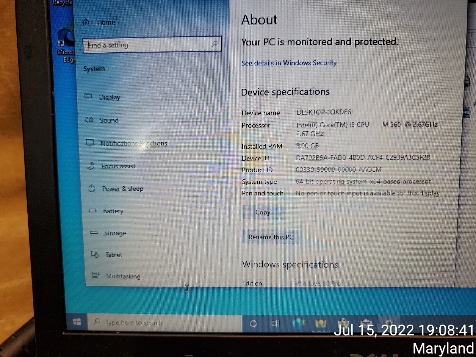 Dell Latitude E4310 Core i5 M560 2.67 GHz 8 GB 500 ,13.3″ W Charger Please read