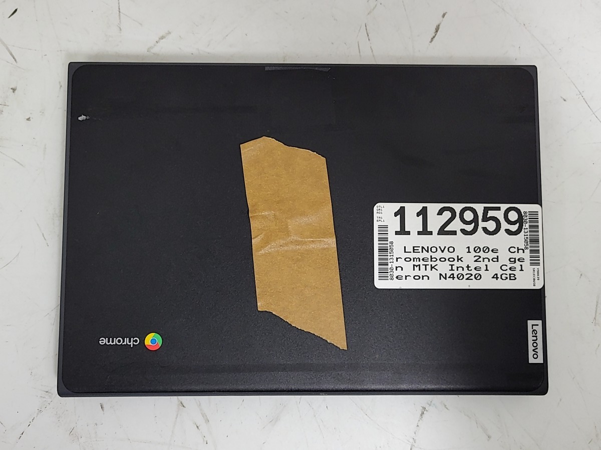 LENOVO 100e Chromebook 2nd gen MTK Celeron N4020 4GB 32GB SEE NOTES