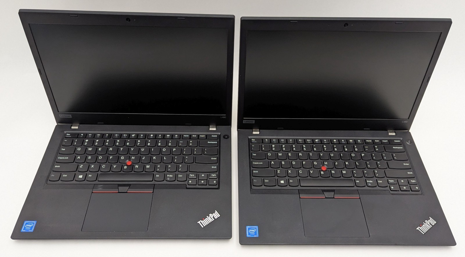 Lot of 2 Lenovo ThinkPad L480 14″ Laptop Celeron 3965U 2.20GHz 4GB *BAD KEYBOARD