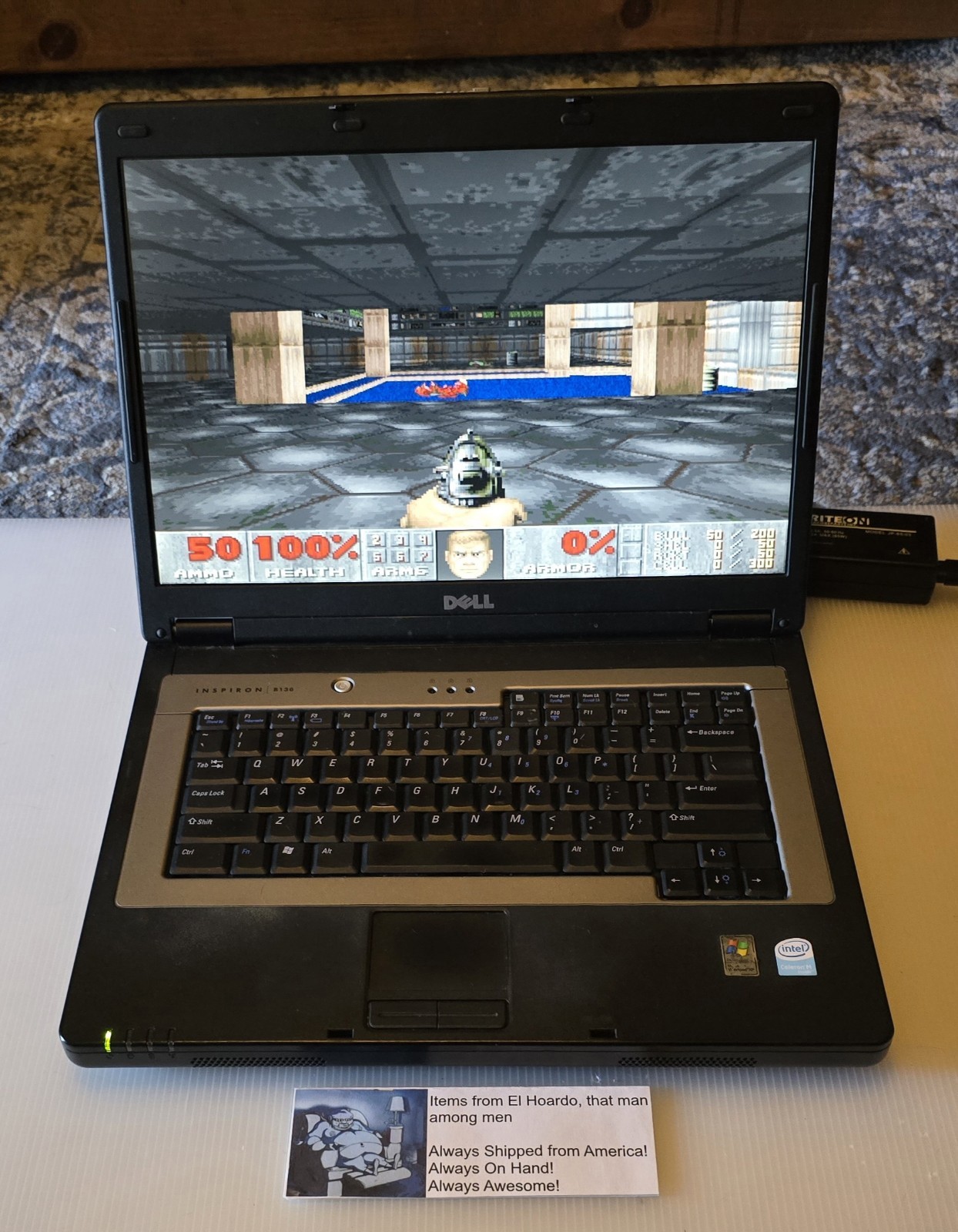 Dell Inspiron B130 Laptop 1GB Ram 40GB HDD 1.50 Ghz Celeron M Windows XP DVD