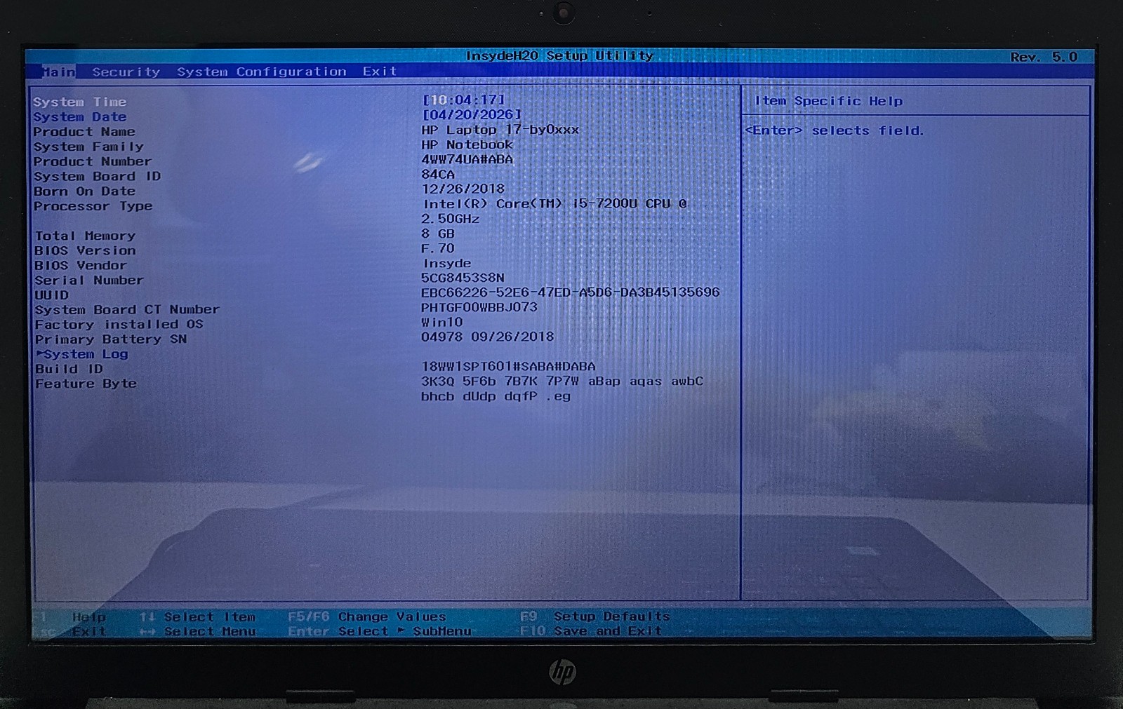 HP 17-by0021dx 17.3″ Laptop Intel Core i5-7200U 8GB RAM NO HD/OS (FL)