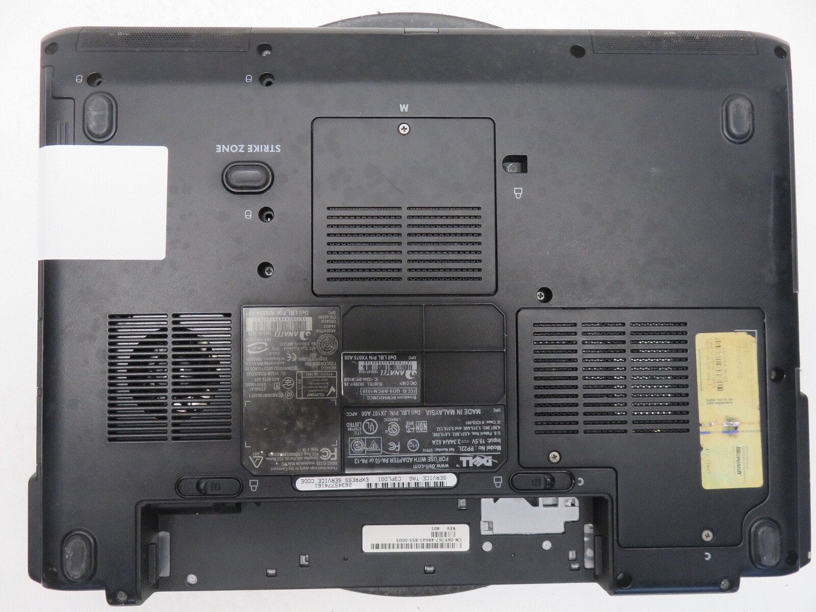 Dell Inspiron 1520 Intel Core 2 Duo 06FD 2GHz 4 GB NO HDD No Batt