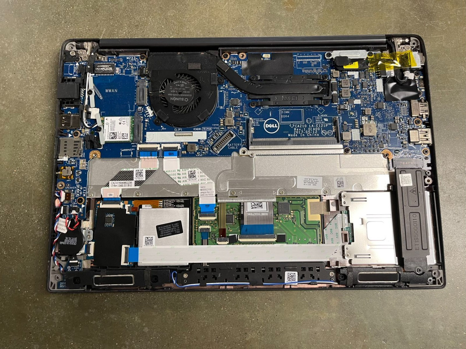 LOTX4 Dell Laptop Latitude 7280 Touchscreen 12.5″ i7-7600U MOTHERBOARD KEYBOARD
