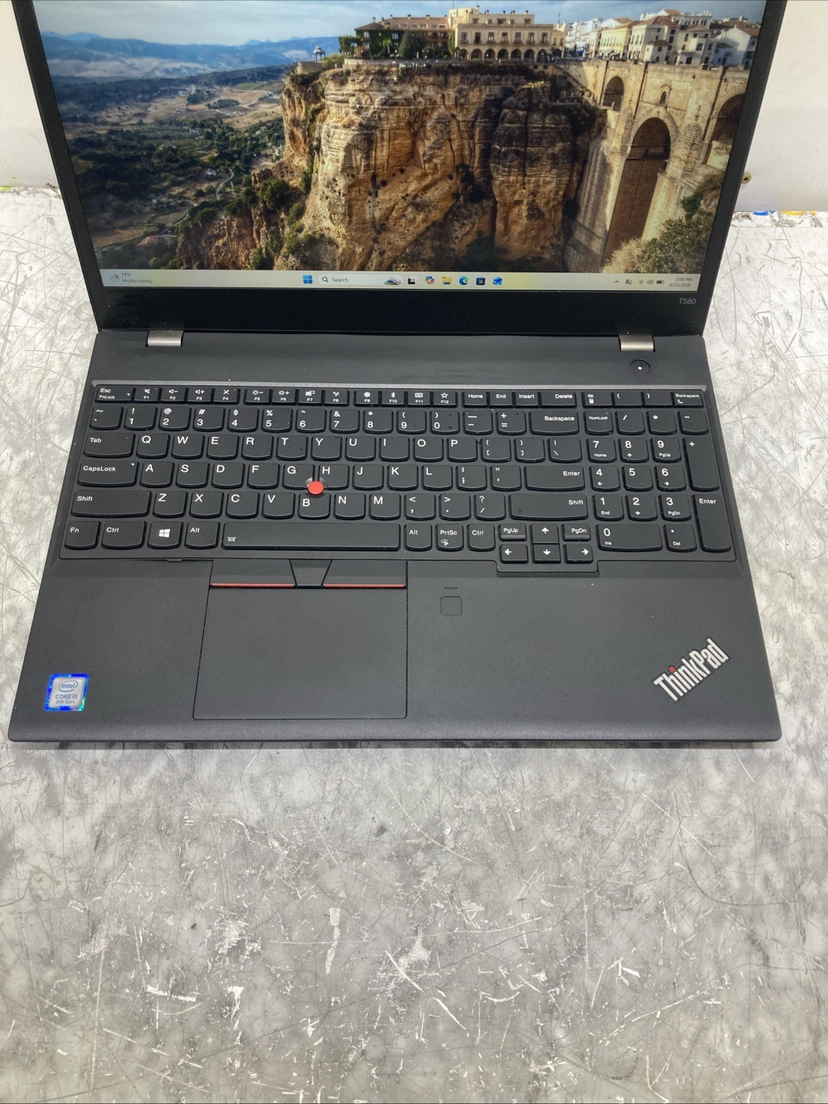 Lenovo ThinkPad T580 256GB SSD, Intel Core i5-8250U, 1.60GHz, 8GB Win 11 Pro