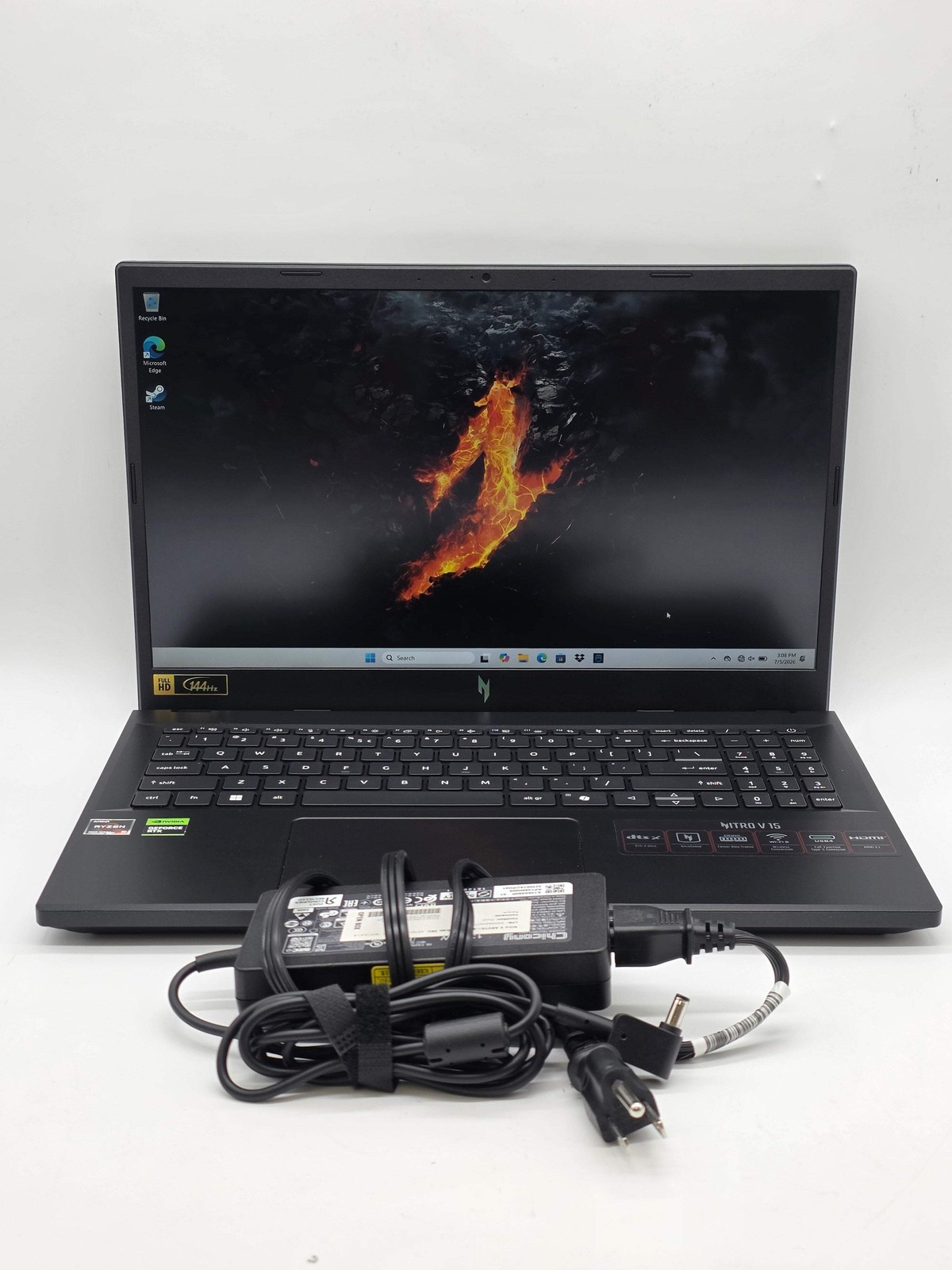 Acer Nitro V 15 Gaming Laptop Ryzen 5 7535HS RTX 4050 16GB RAM 512GB SSD 144Hz T