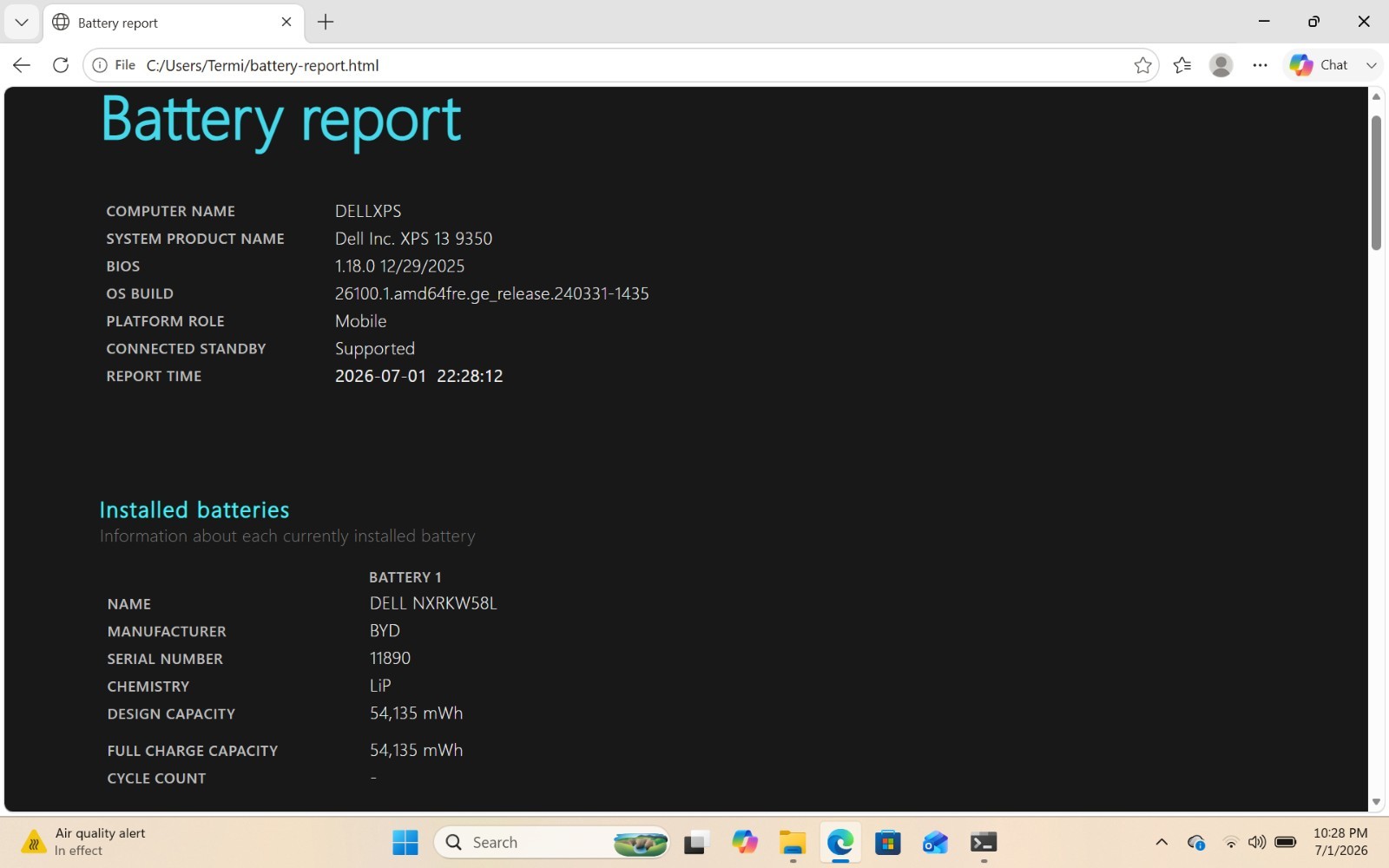 Dell XPS 9350 13in Intel Core Ultra 7 256V 16GB RAM