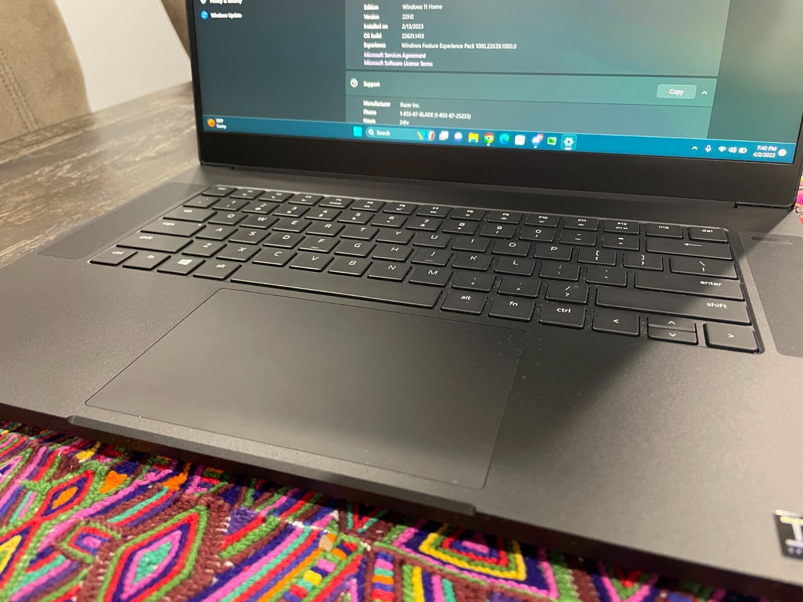 Razer Blade 15 Advanced Model – QHD 165Hz – GeForce RTX 3070 – Black