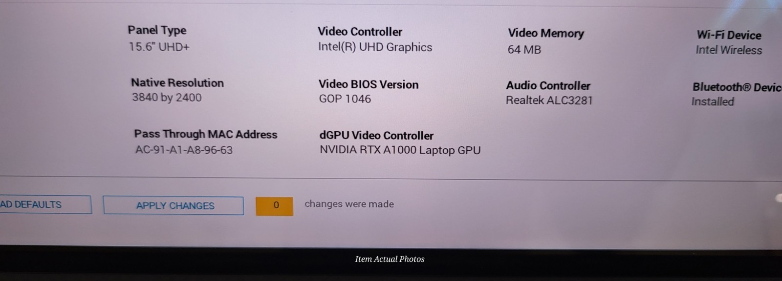 DELL Precision 5570 4k Touch i7-12800H RTX A1000 No ram NO SSD Hard . ⭐✅Read