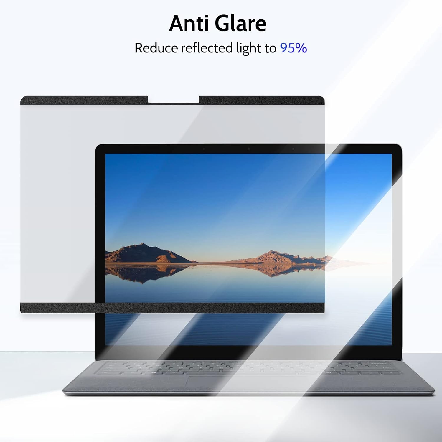 Magnetic Privacy Screen for Surface Laptop Go 3/2/1 Gen 12.4 inch, Anti Glare Fi