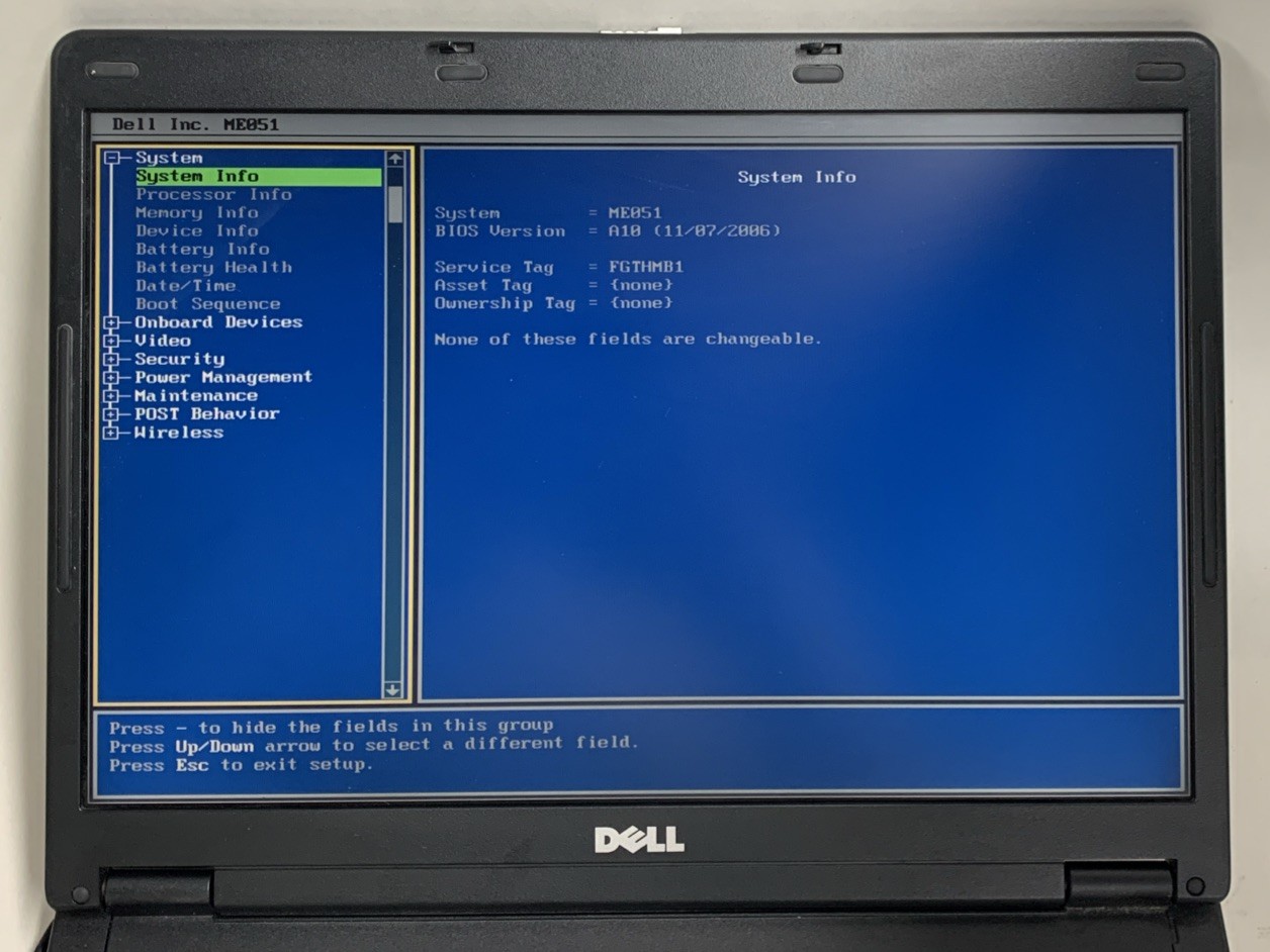 Dell Insprion B130 Intel Pentium M 1.70GHz 1GB RAM 15.4″ No Battery/HDD/OS