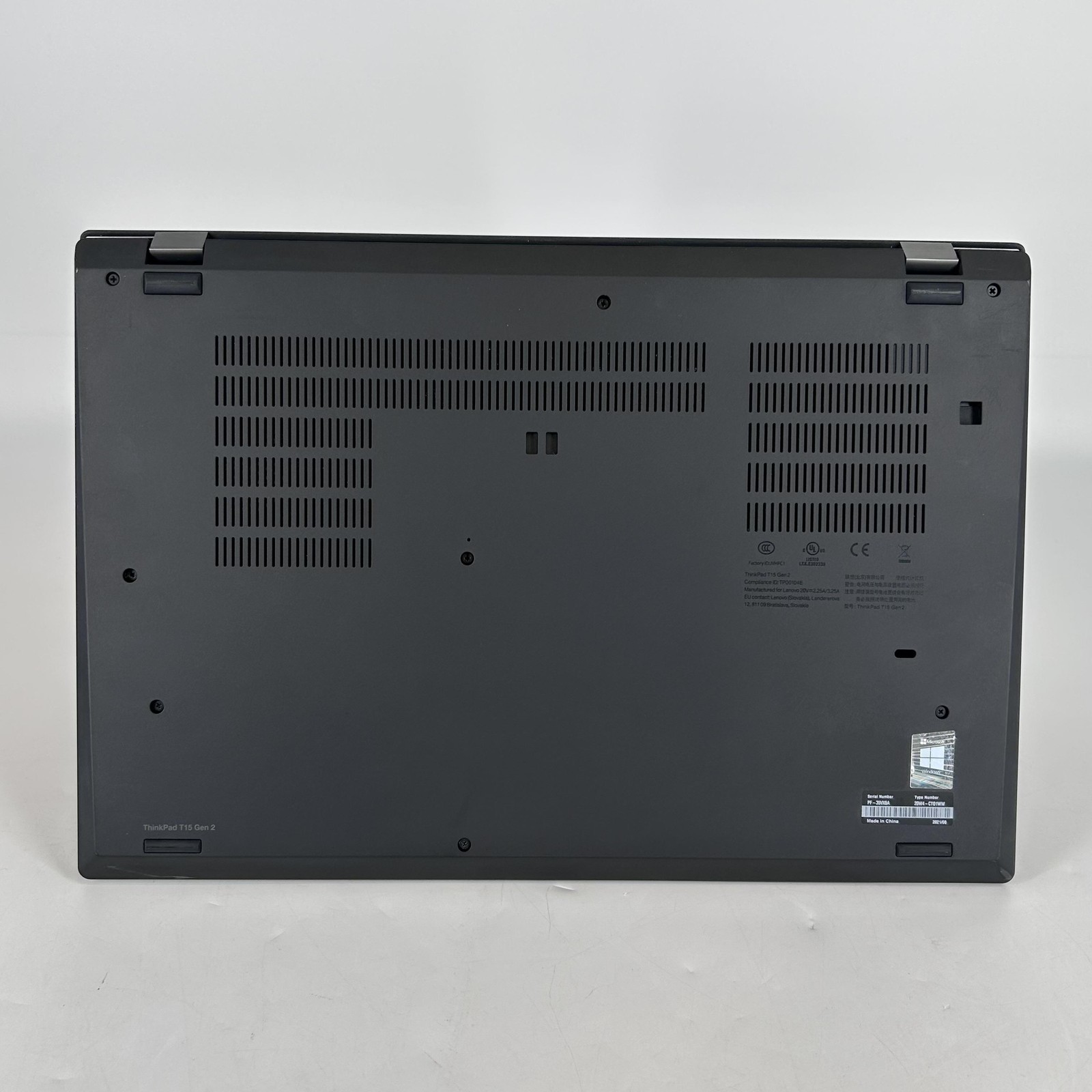Lenovo ThinkPad T15 Gen 2 Black FHD 2.4 GHz i5-1135G7 16GB 512GB SSD LCD BLEED