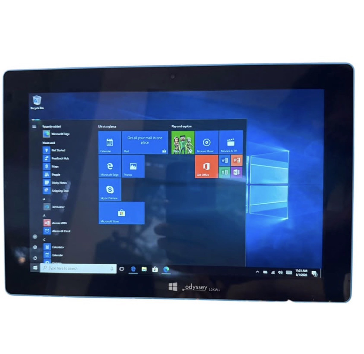 Yazmi Odyssey 10XW1 10.1” Windows 10 Tablet Detachable Keyboard Case 2GB Ram 32G