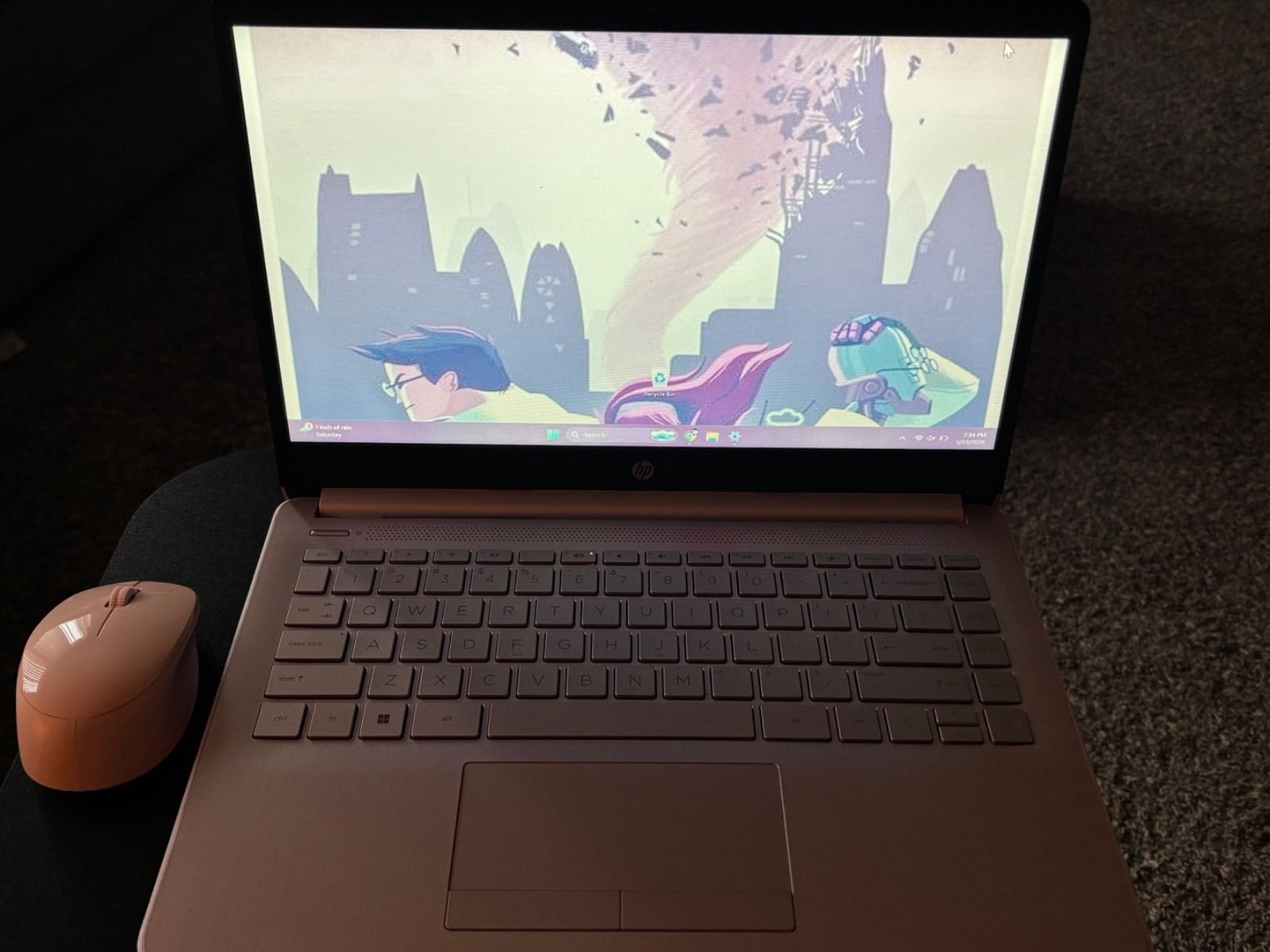HP 14-cf2112wm 14″ (64GB eMMC, Intel Celeron N4120, 1.10GHz, 4GB RAM) Laptop…