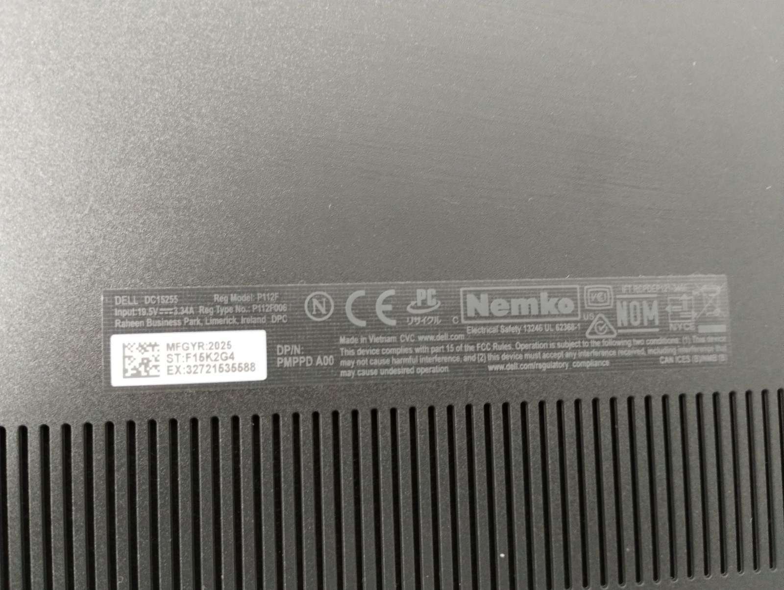 DELL 15 DC15255 G8MK9, AMD Ryzen 7 7730U, 2.00 GHz, 16 GB RAM, 512 GB NVMe SSD