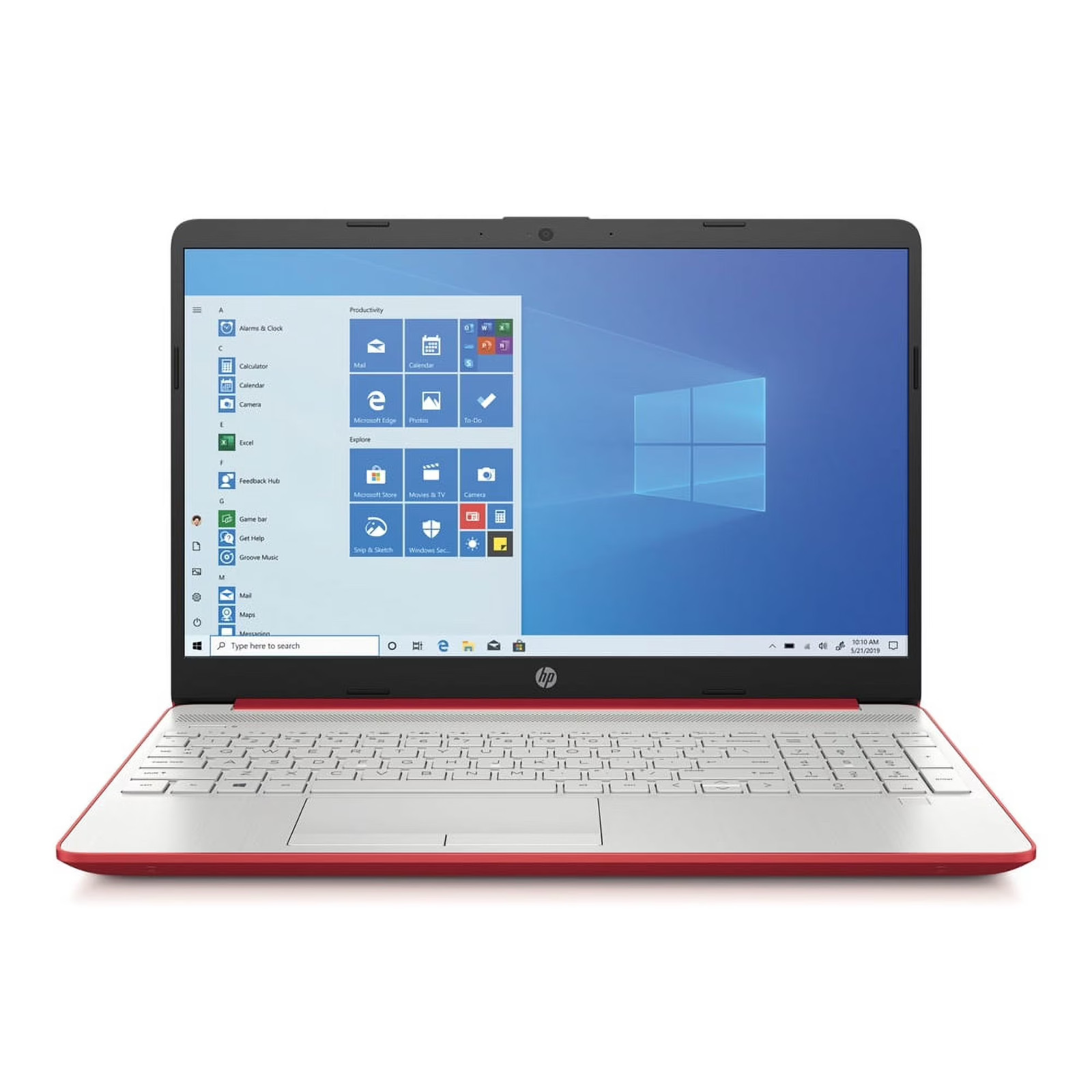 HP 15.6″ 15-dw0081wm Laptop/Intel N5030/4GB RAM/500GB HDD/Win10 Home, Red