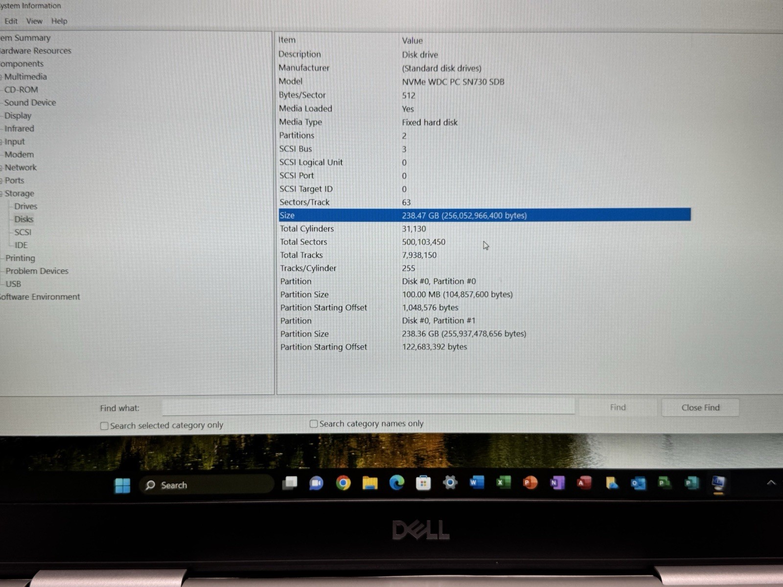 Dell inspiron 7580 i5 8265U 1.6GHz 16GB RAM 256GB SSD