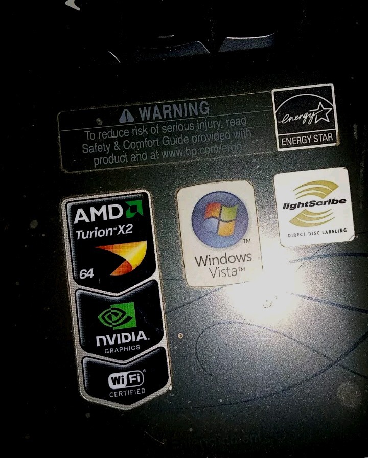 HP Pavilion DV2000 Special Edition Laptop Widescreen Parts Only, Untested