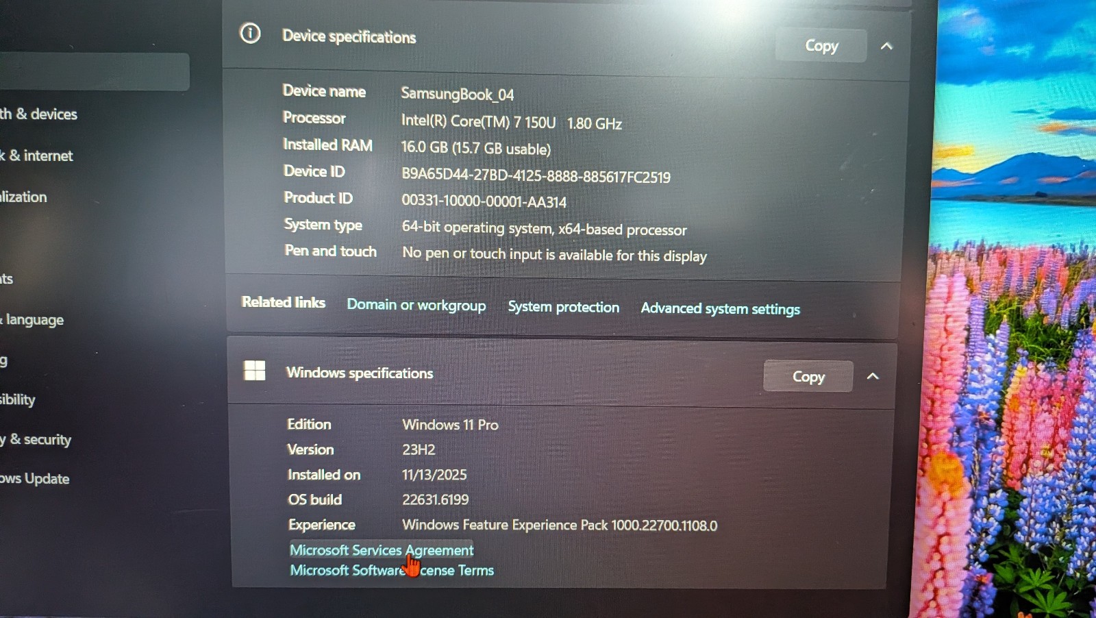 SAMSUNG Galaxy Book 4, AI Laptop 15.6″ LED Ultra 7 150U 16GB 512GB No Touch