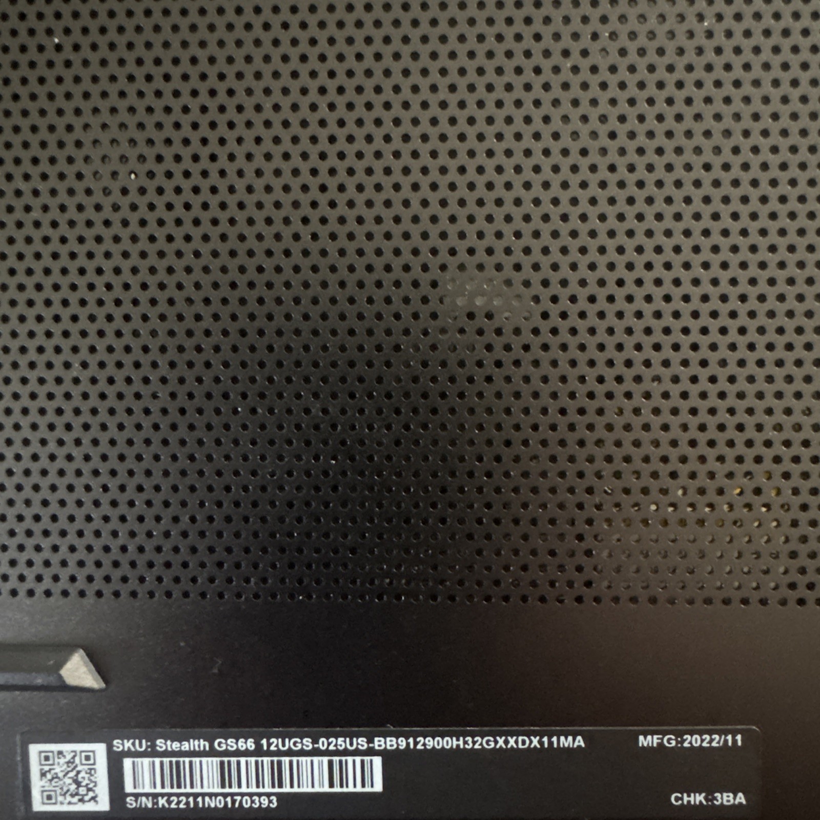 MSI Stealth GS66 12UGS i9-12900H FHD Geforce RTX 3070 Ti 32GB RAM 1TB SSD *Read*