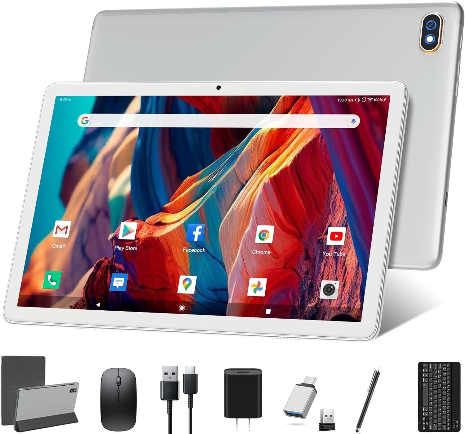 ZONKO 10.1″ Touch T610 Octa-Core CPU processor/4GB/ 128GB TABLET NEW!!!!