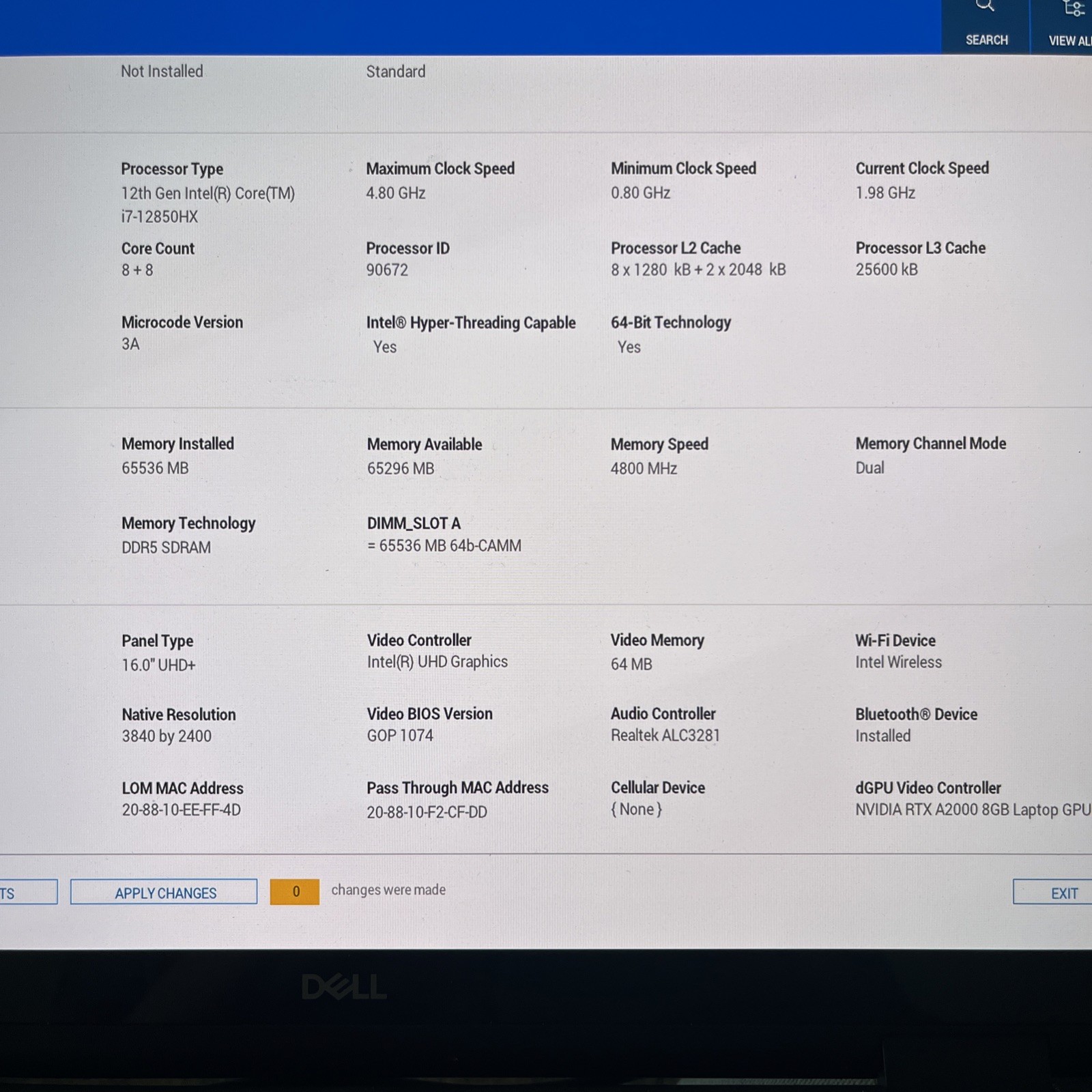 Dell Precision 7670 16″ Laptop i7-12850HX 2.1GHz 32GB 2TB NVMe SSD – Win 11