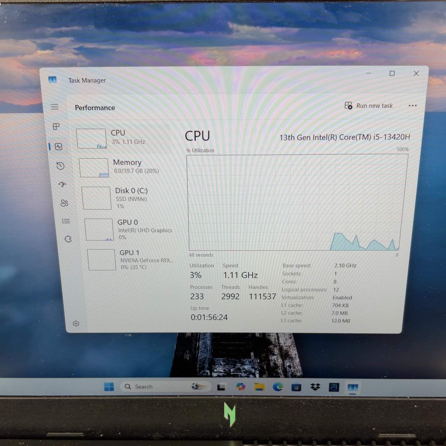 Acer Nitro V 15 ANV15-51 14″ i5-13420H 8GB RAM 512GB SSD GeForce RTX 2050