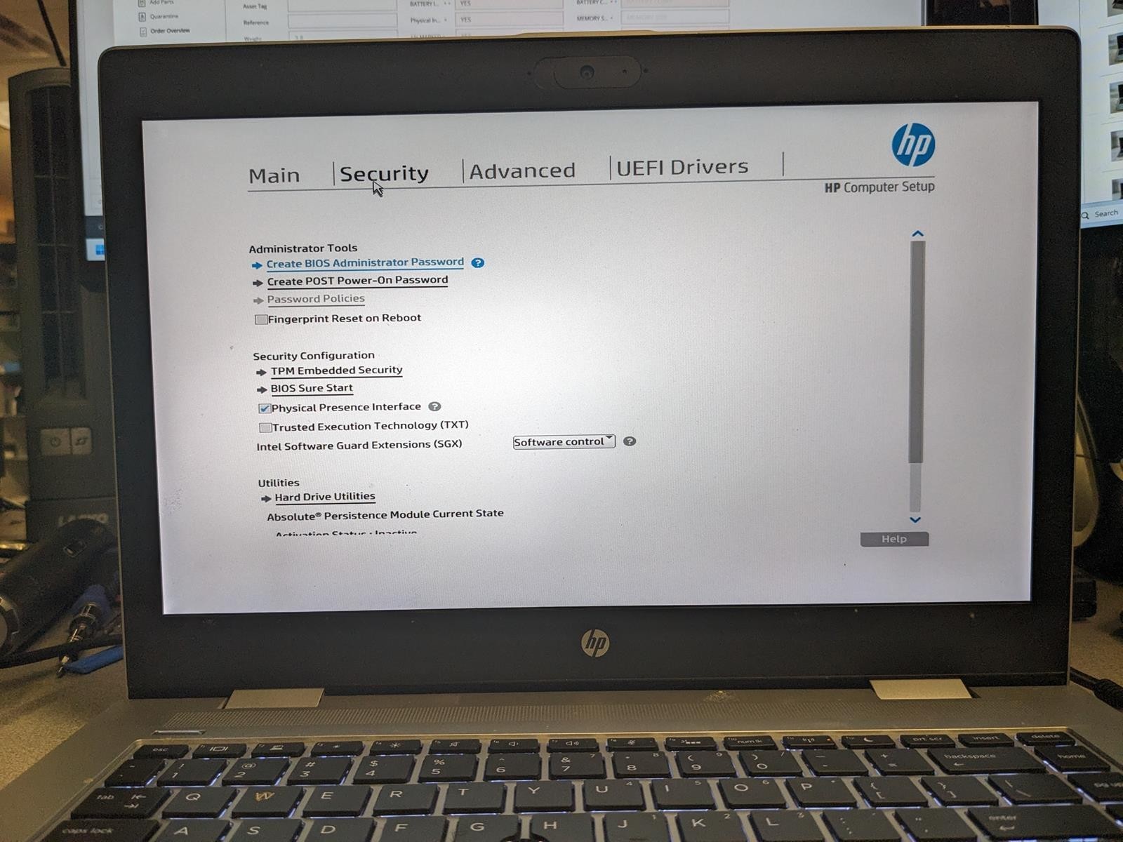 HP PROBOOK 640 G4 i5-8350U @ 1.70GHz, 8GB RAM, NO HDD/OS