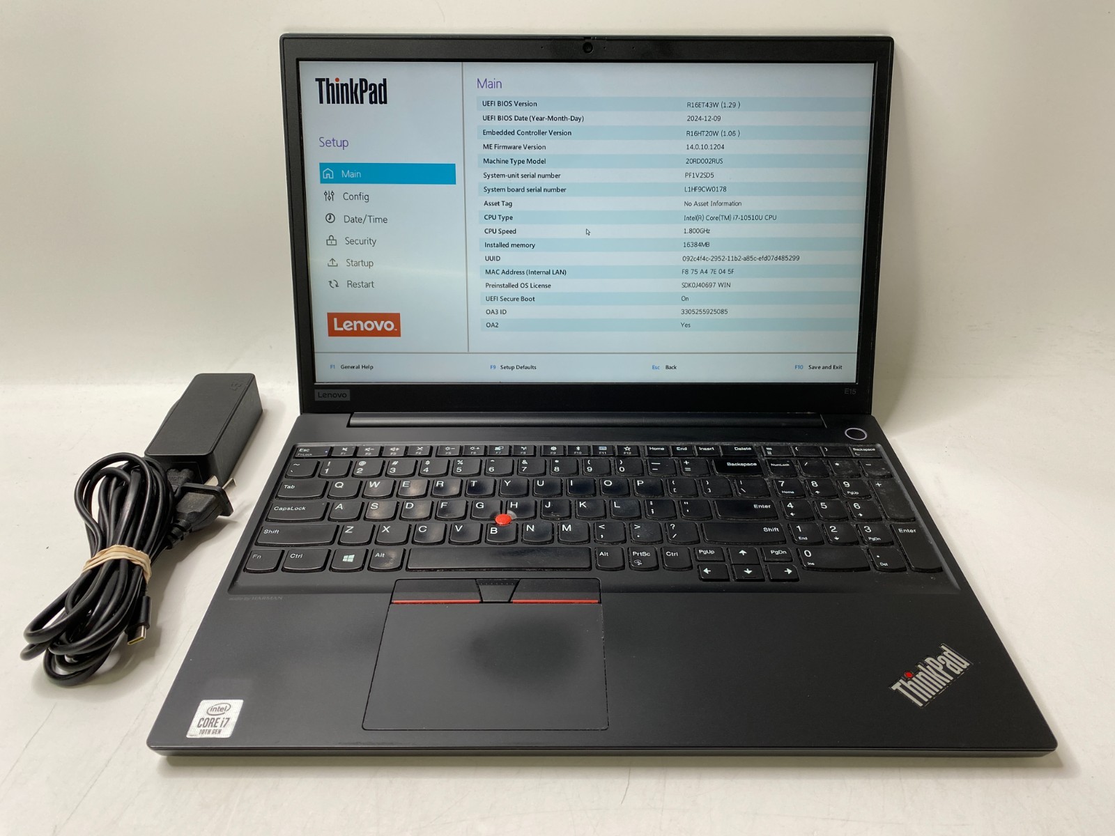 Lenovo ThinkPad E15 15.6″ i7-10510u 16GB DDR4 480GB SSD Win11P – Heavy Wear